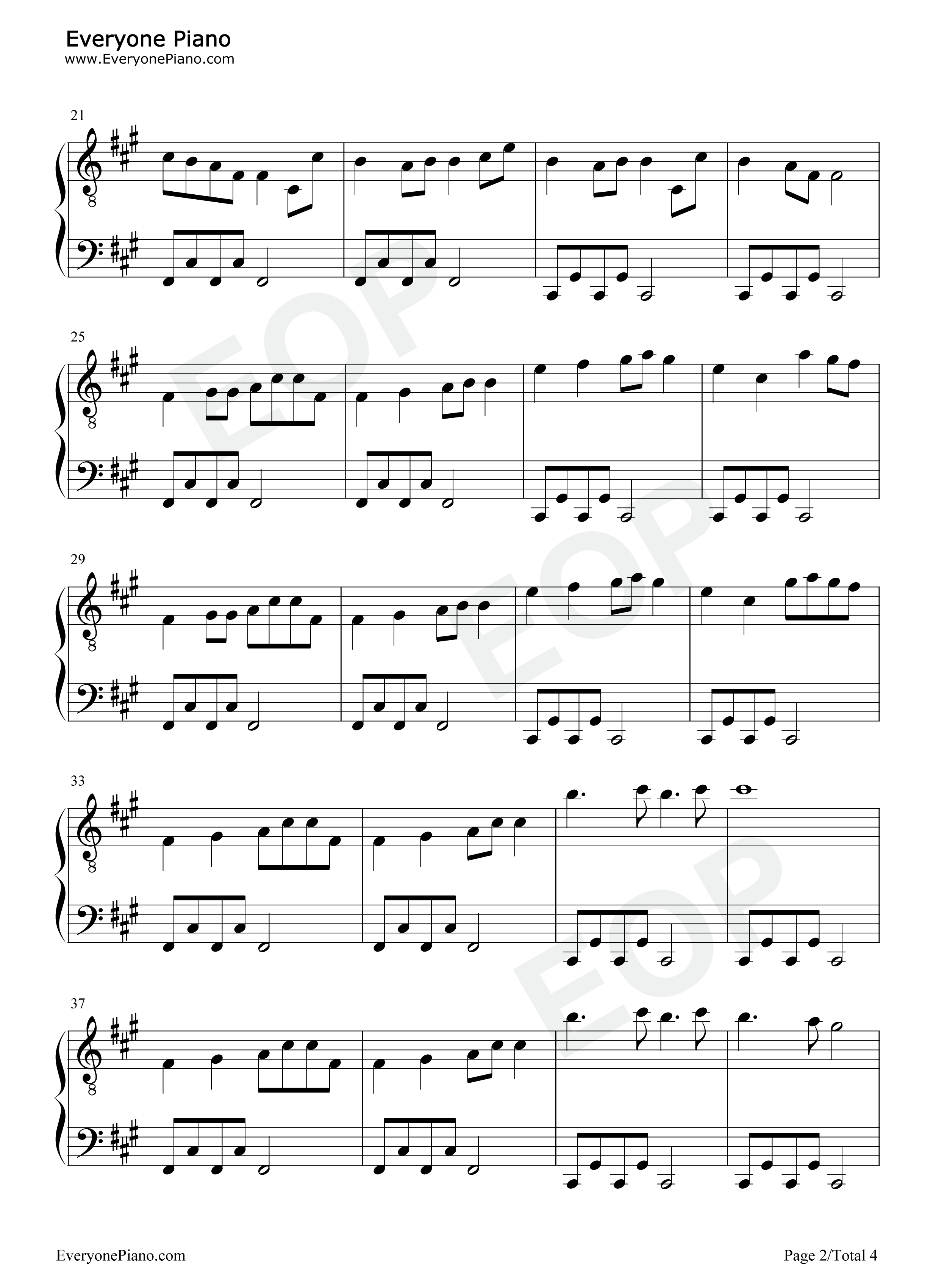 叹钢琴谱-黄龄 Tăng Duy Tân2