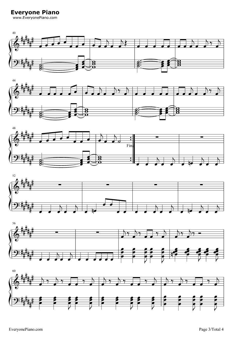 OohLaLa钢琴谱-BritneySpears-蓝精灵2主题曲3