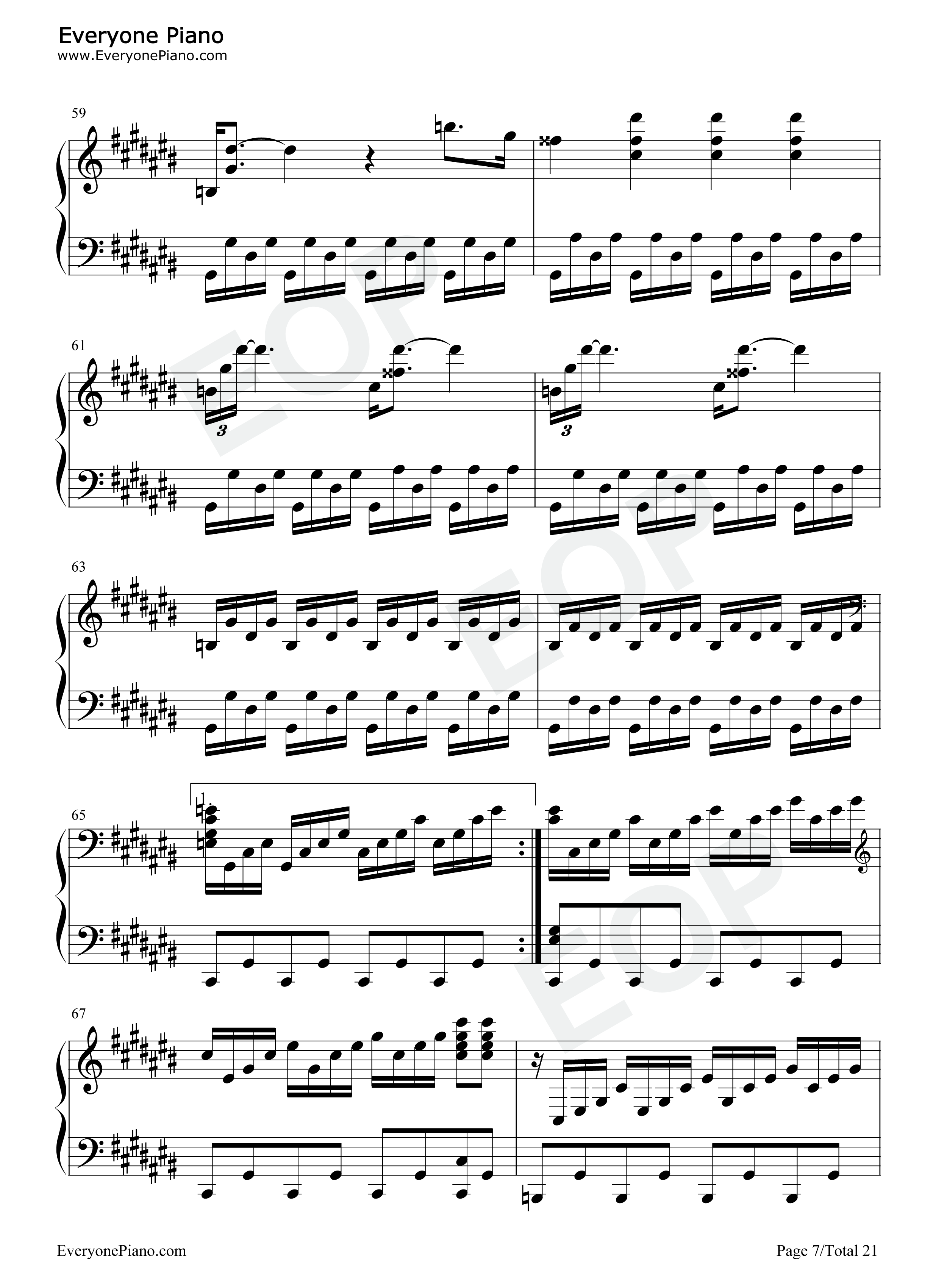 月光奏鸣曲第三乐章钢琴谱-贝多芬7
