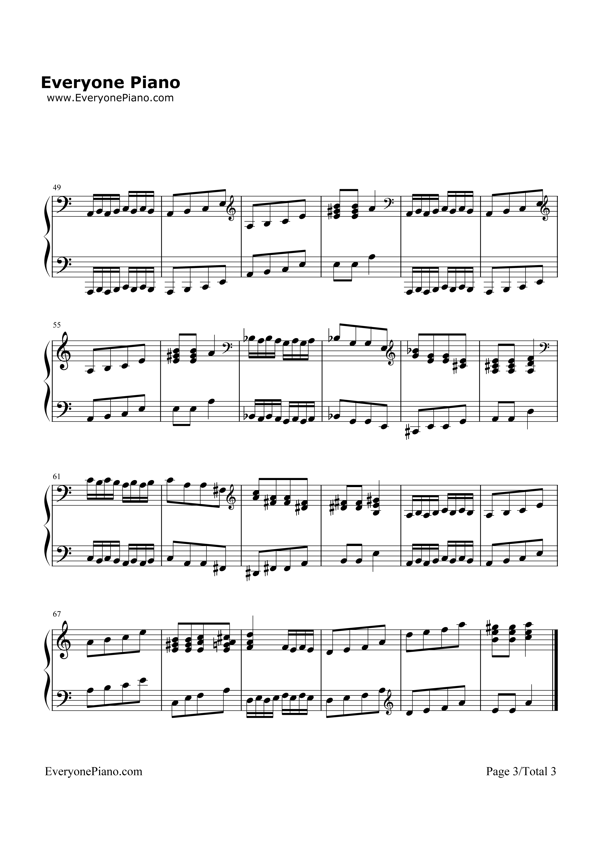 圣诞老人钢琴谱-舒曼  Schumann3