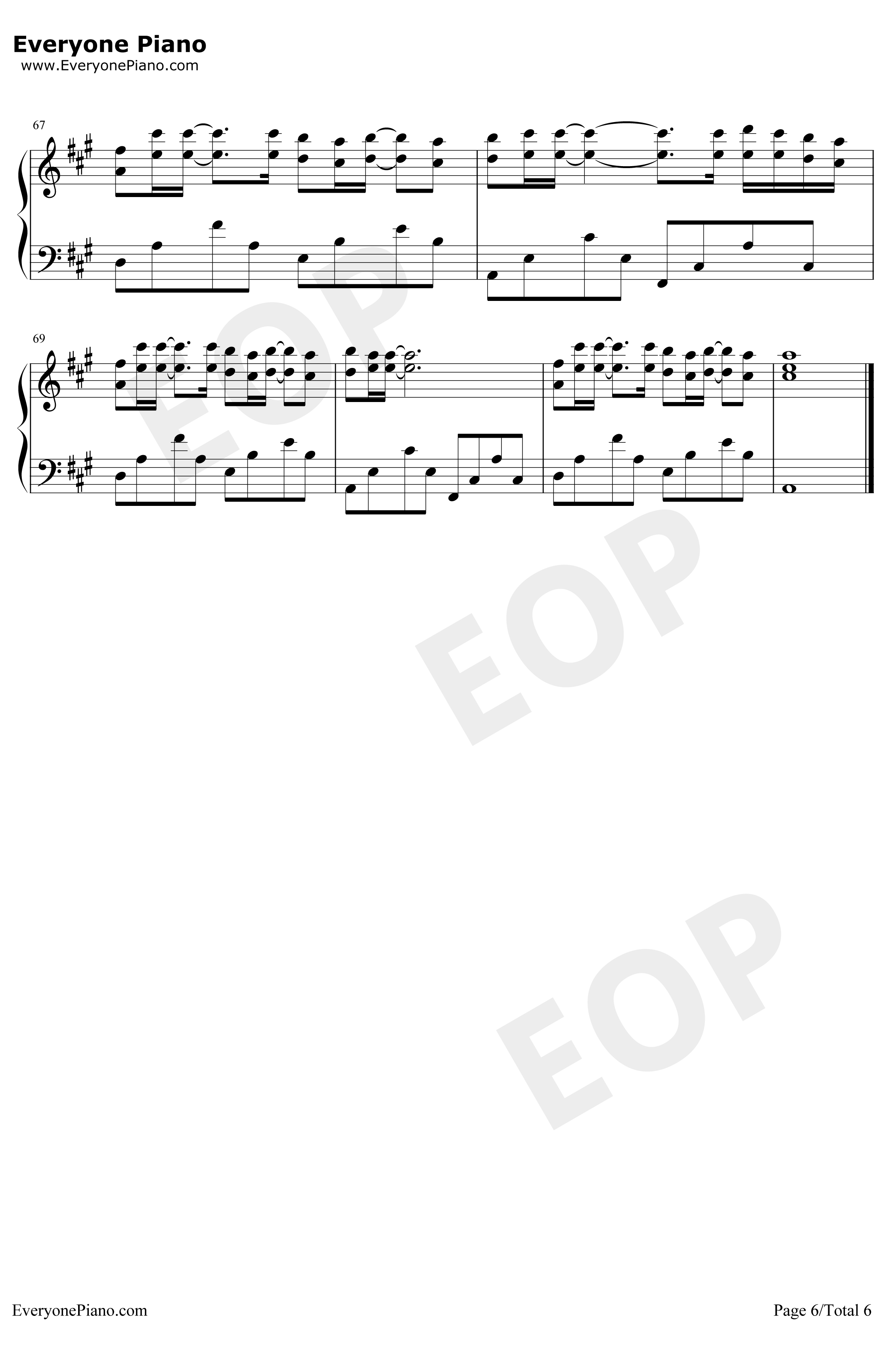 Take Me Hand钢琴谱-DAISHIDANCECécileCorbel-完美原声版6
