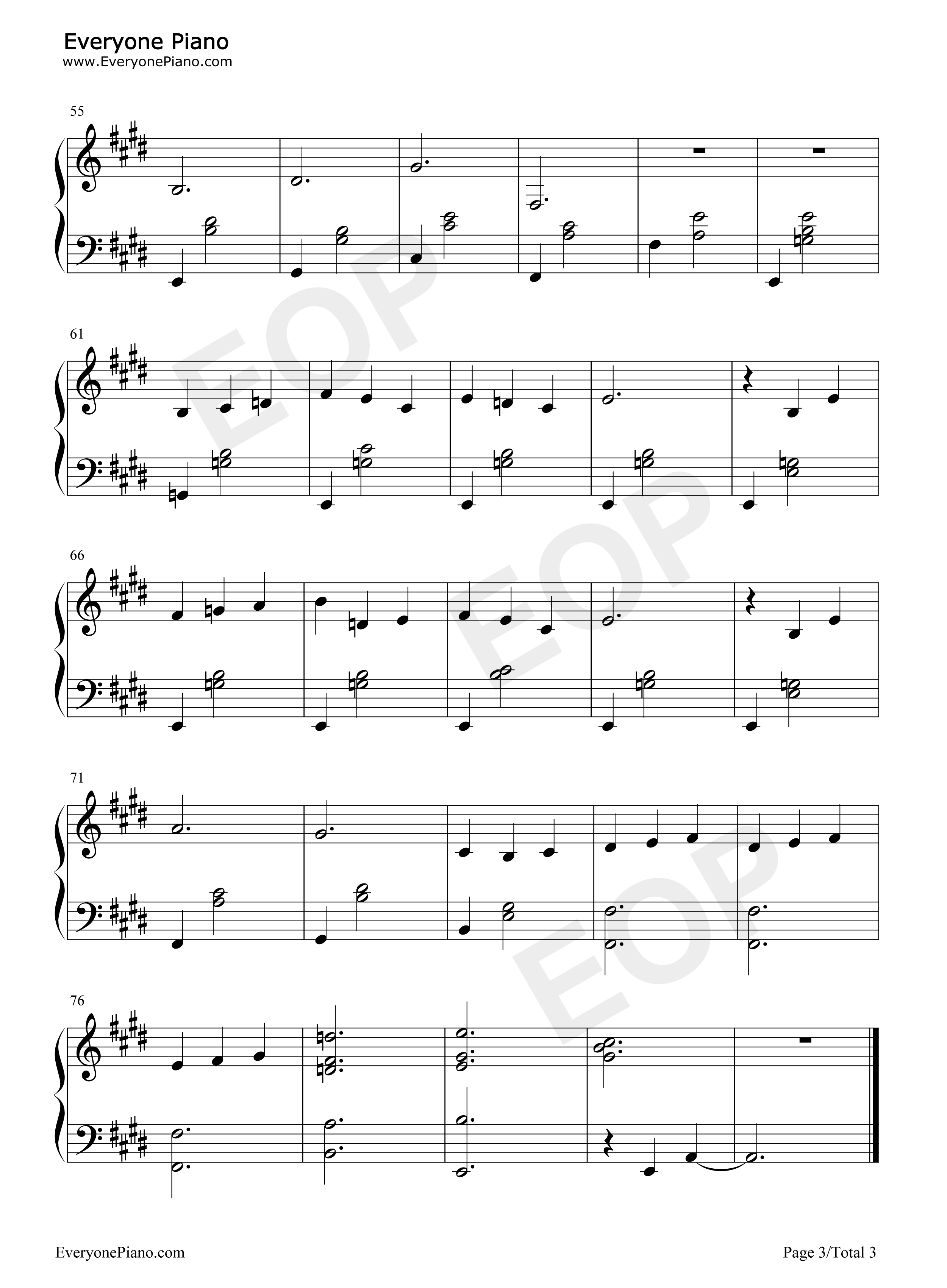 Gymnopedie No1.钢琴谱-Erik Satie3