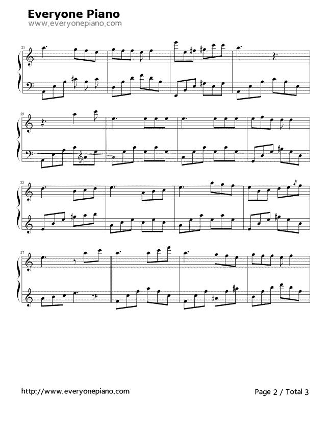 怀念的山谷钢琴谱-理查德·克莱德曼  Richard Clayderman2