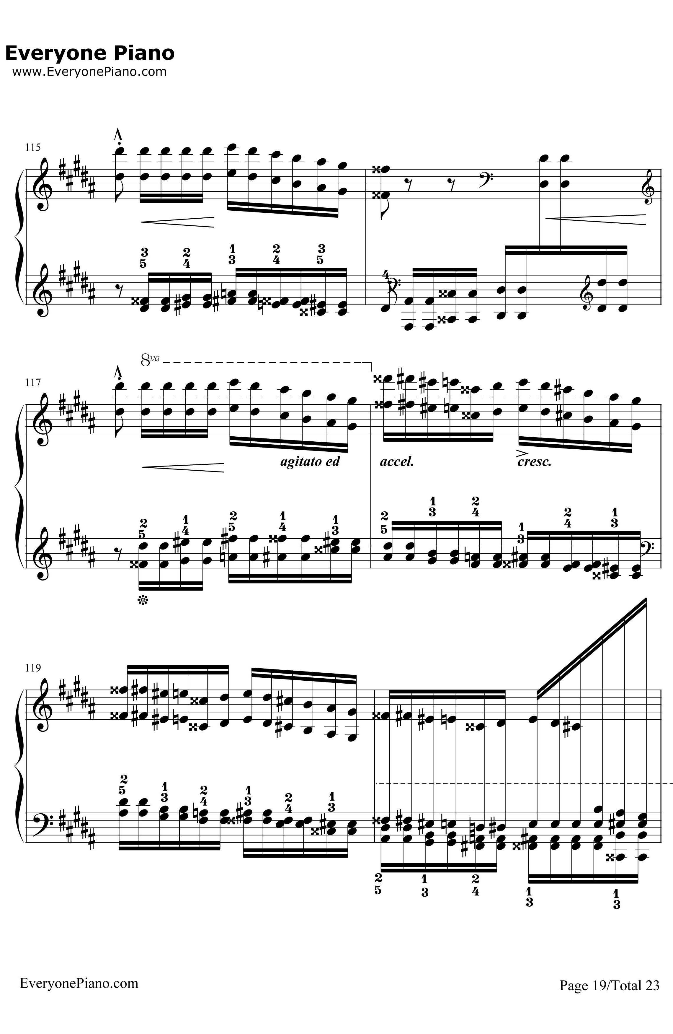 钟钢琴谱--李斯特19