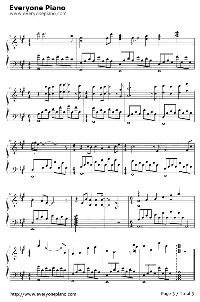 中学时代钢琴谱-水木年华3