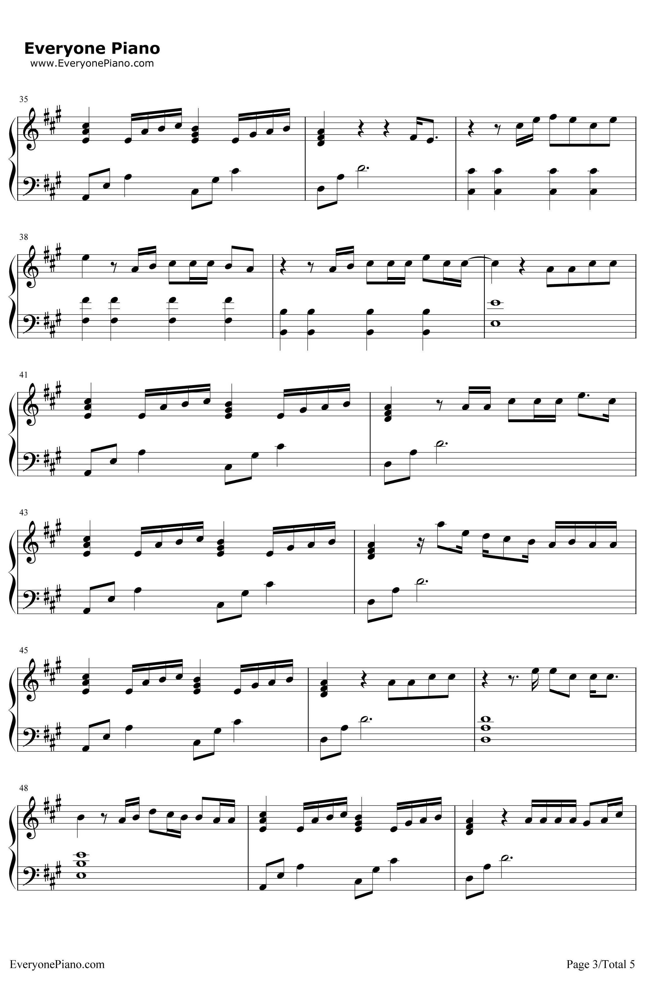 How Would You Feel(Paean)钢琴谱-EdSheeran3