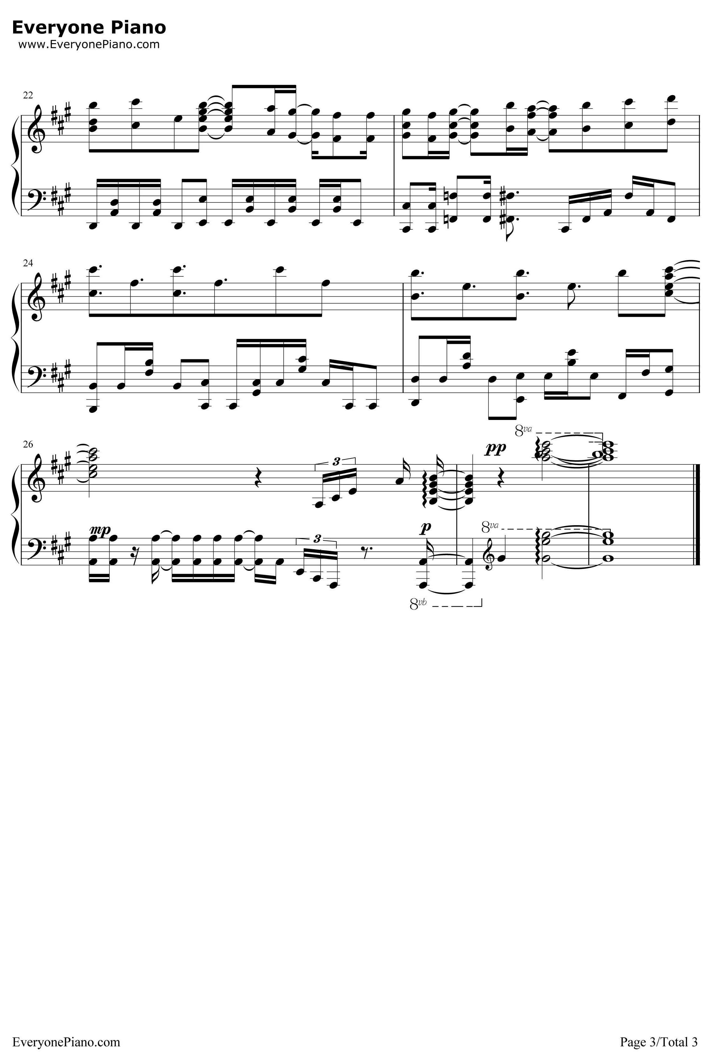 透明な翼钢琴谱-大原ゆい子-小魔女学园ED23
