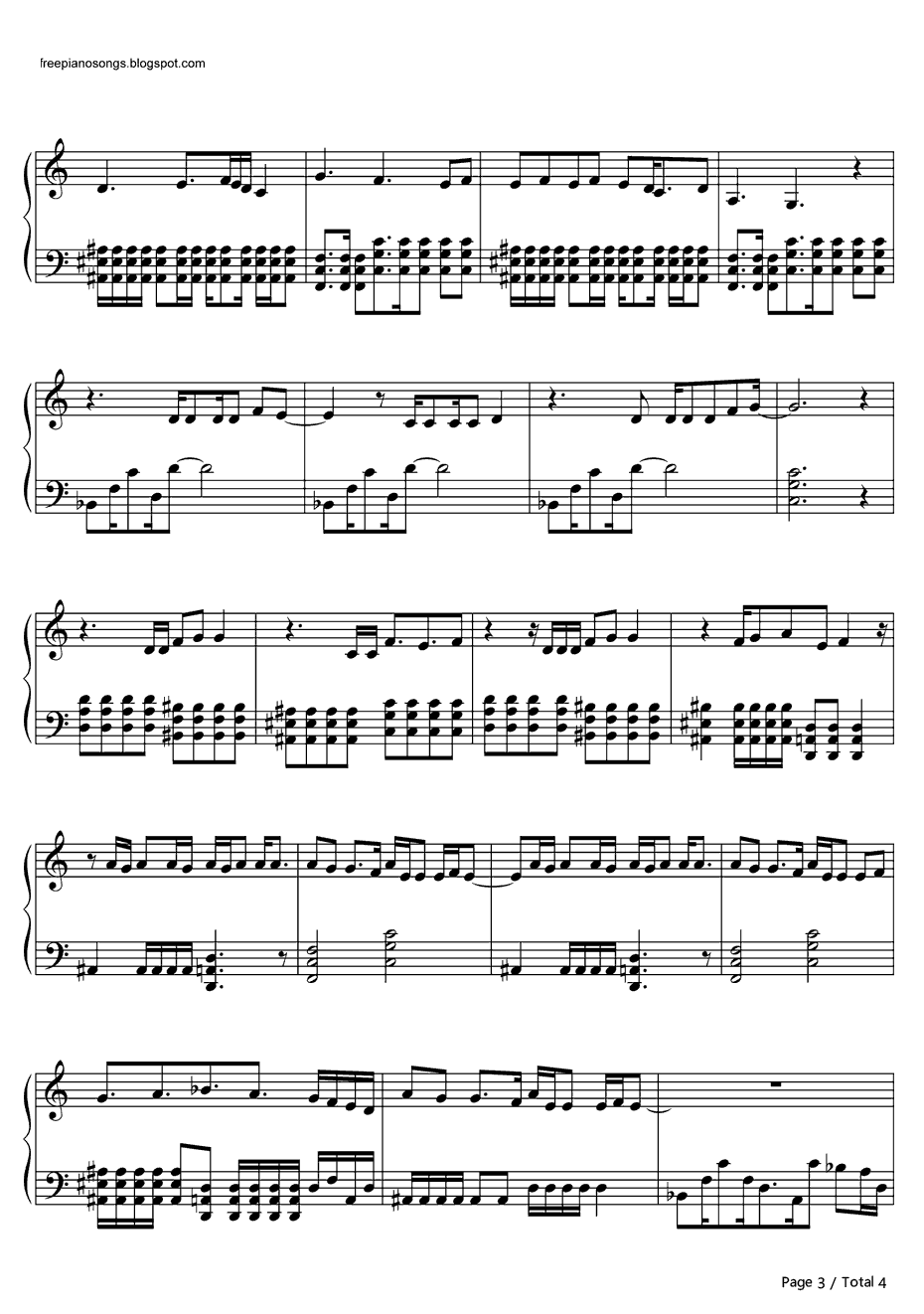 NeverTooLate钢琴谱-ThreeDaysGrace3