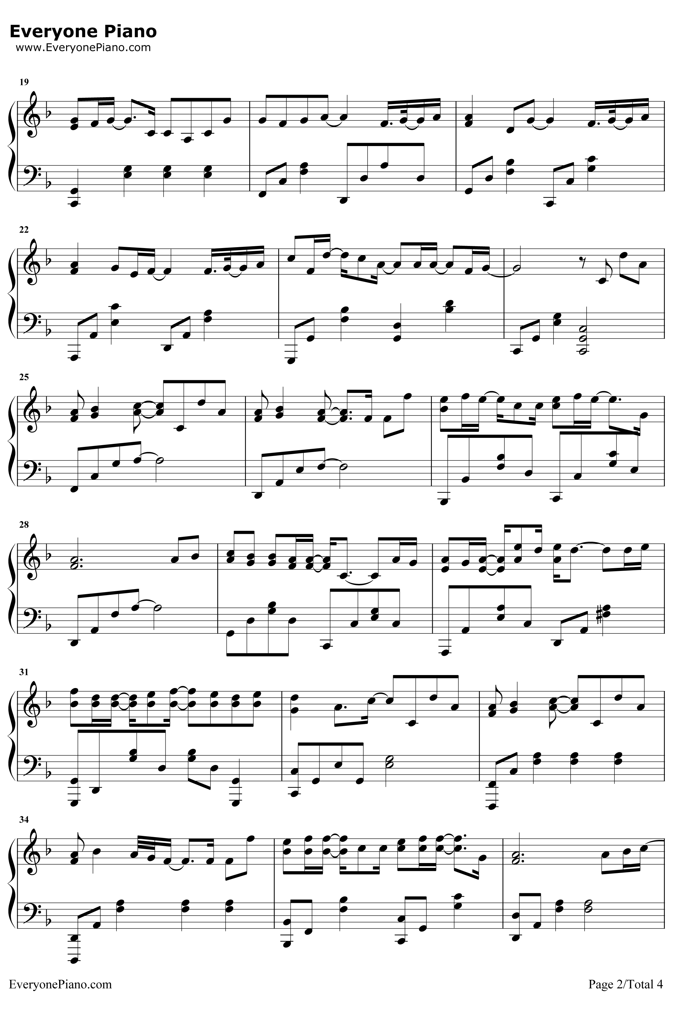 可乐钢琴谱-谢安琪2