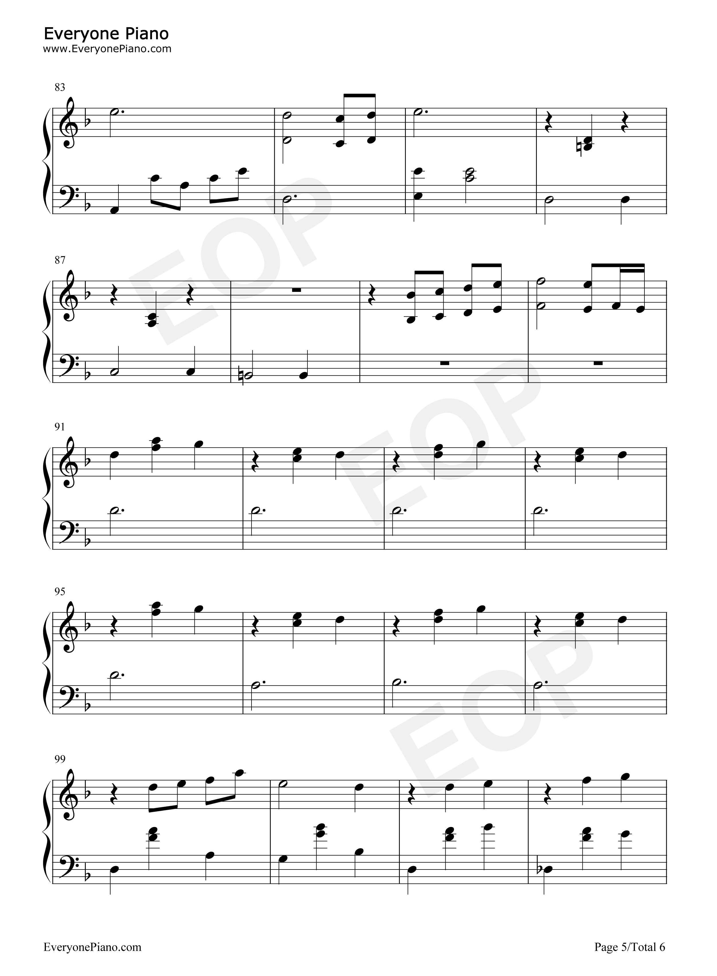 Hijo De La Luna钢琴谱-Mecano5