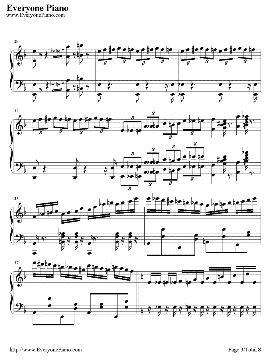 幽灵盛典2钢琴谱-Brandy-劲乐团的主题曲3