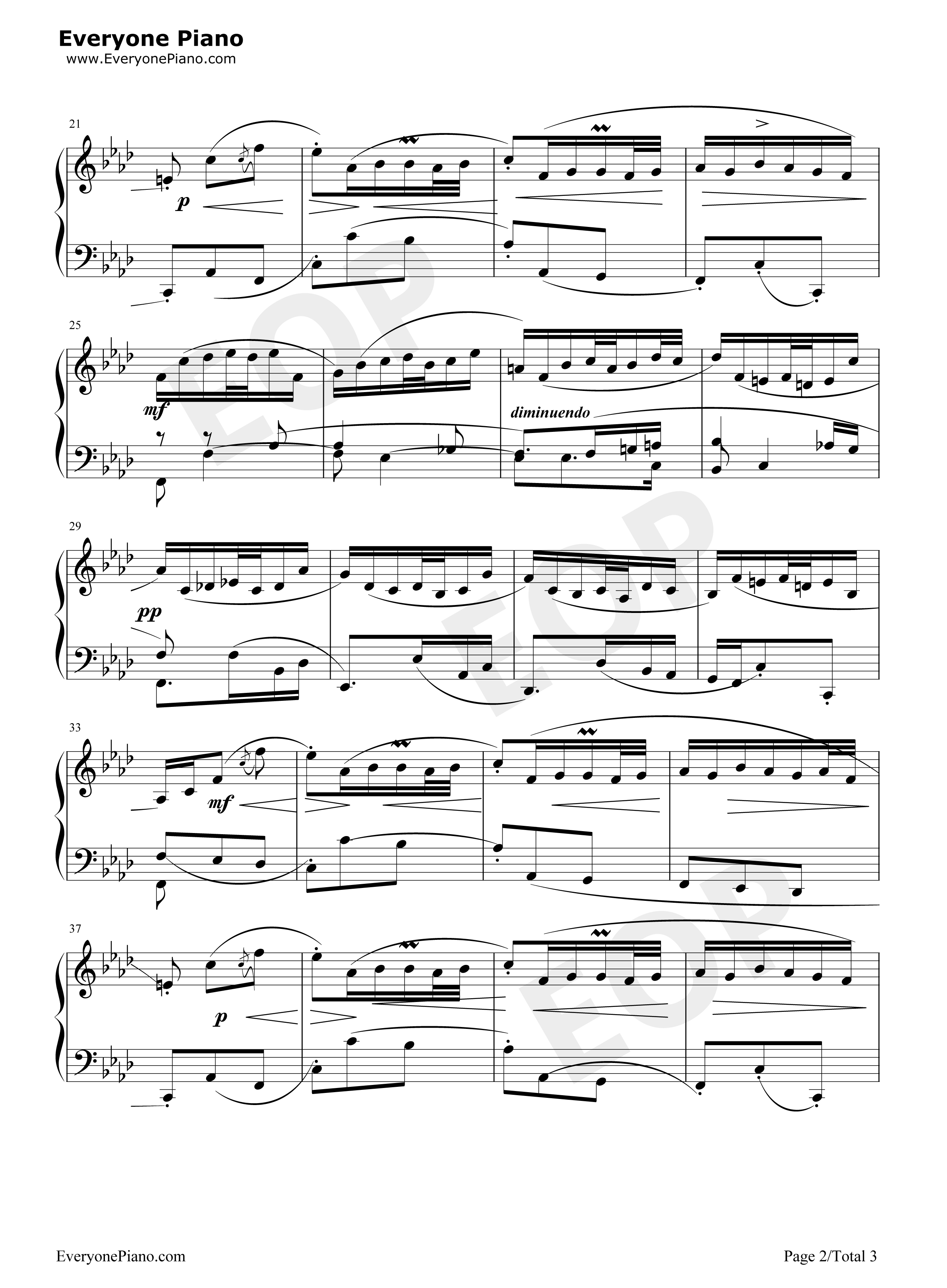 序曲 28钢琴谱-巴赫2