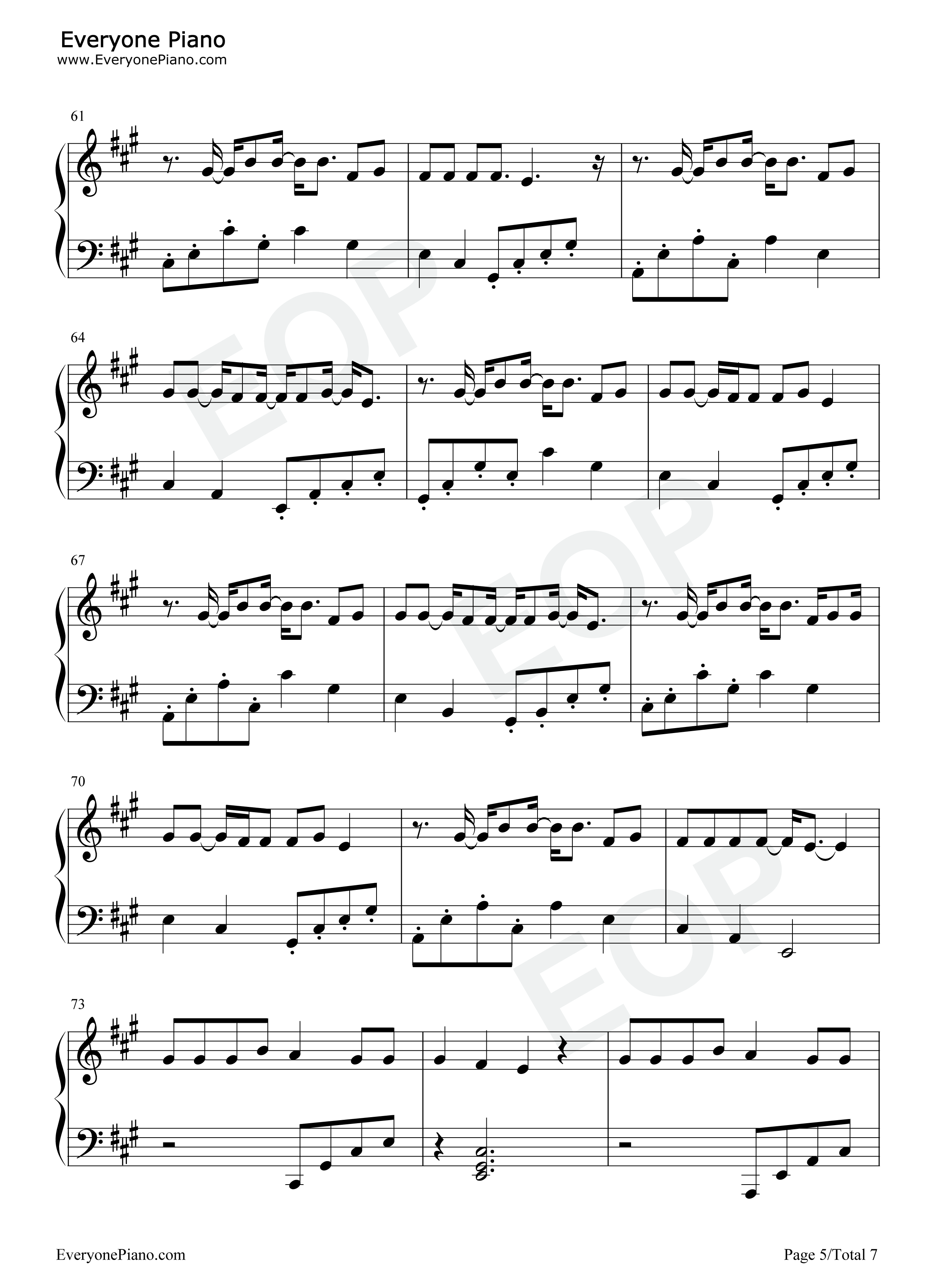 Like This钢琴谱-2KBABY Marshmello5