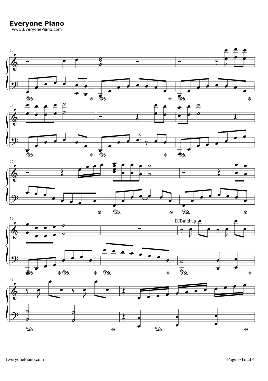 最终幻想7主题曲钢琴谱-植松伸夫-最终幻想7主题曲3