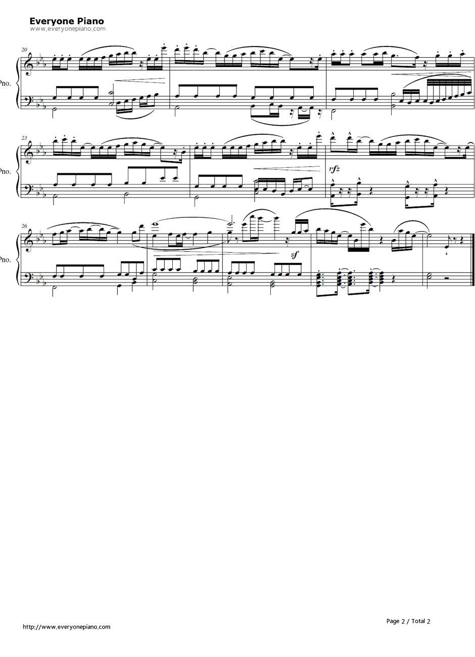 パラダイム钢琴谱-eufonius-Paradigm-心灵链环OP12