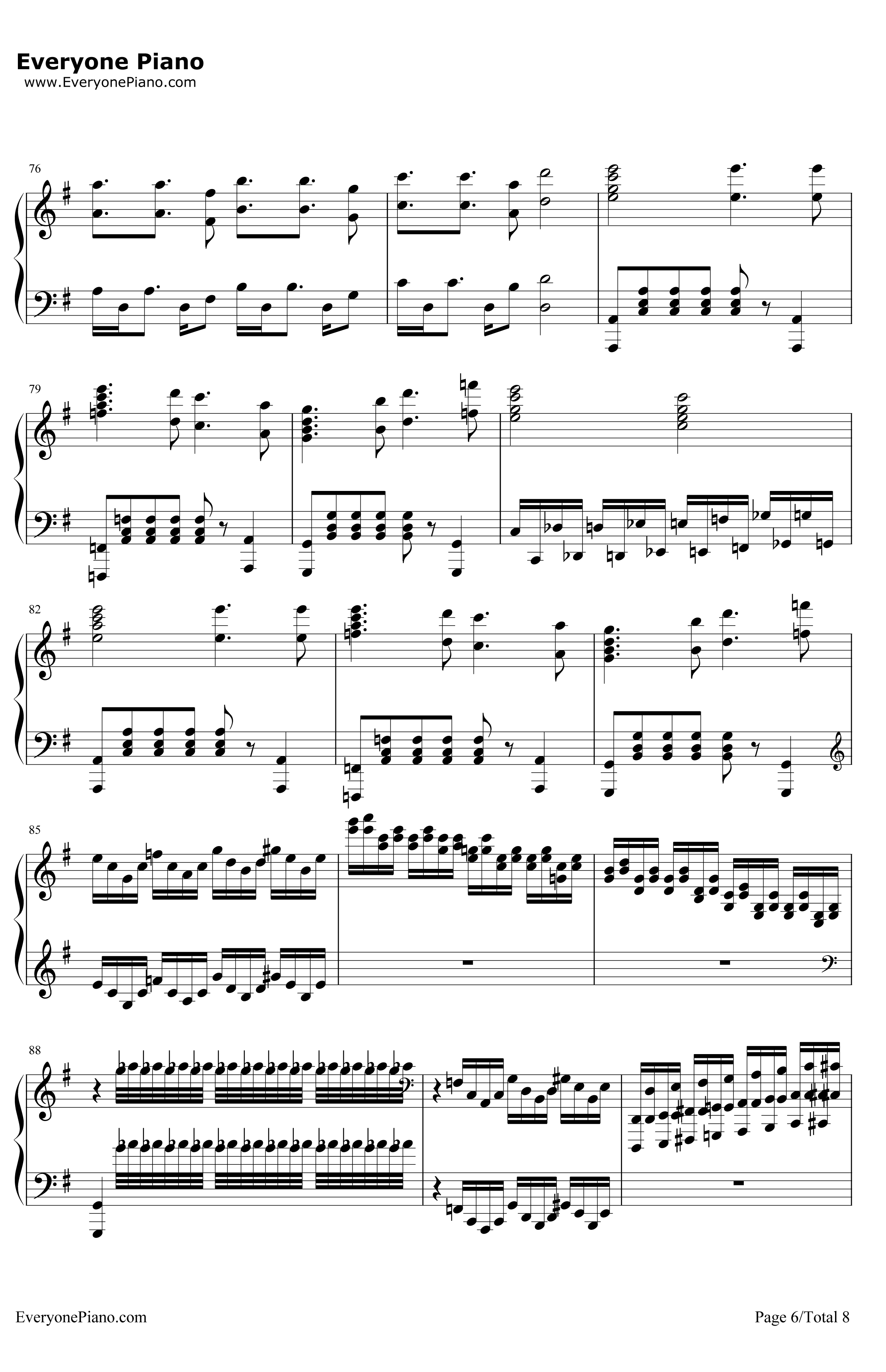 吉普赛女郎钢琴谱-马克西姆-TheGypsyMaid6