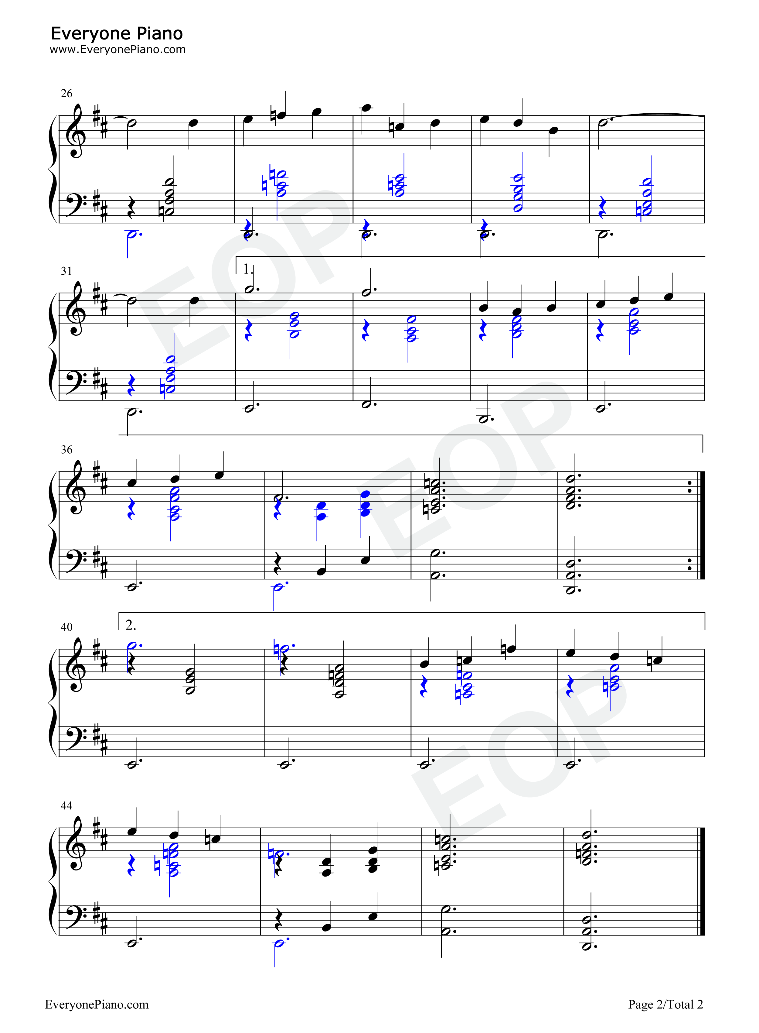 Gymnopédie No.1钢琴谱-Erik Satie2