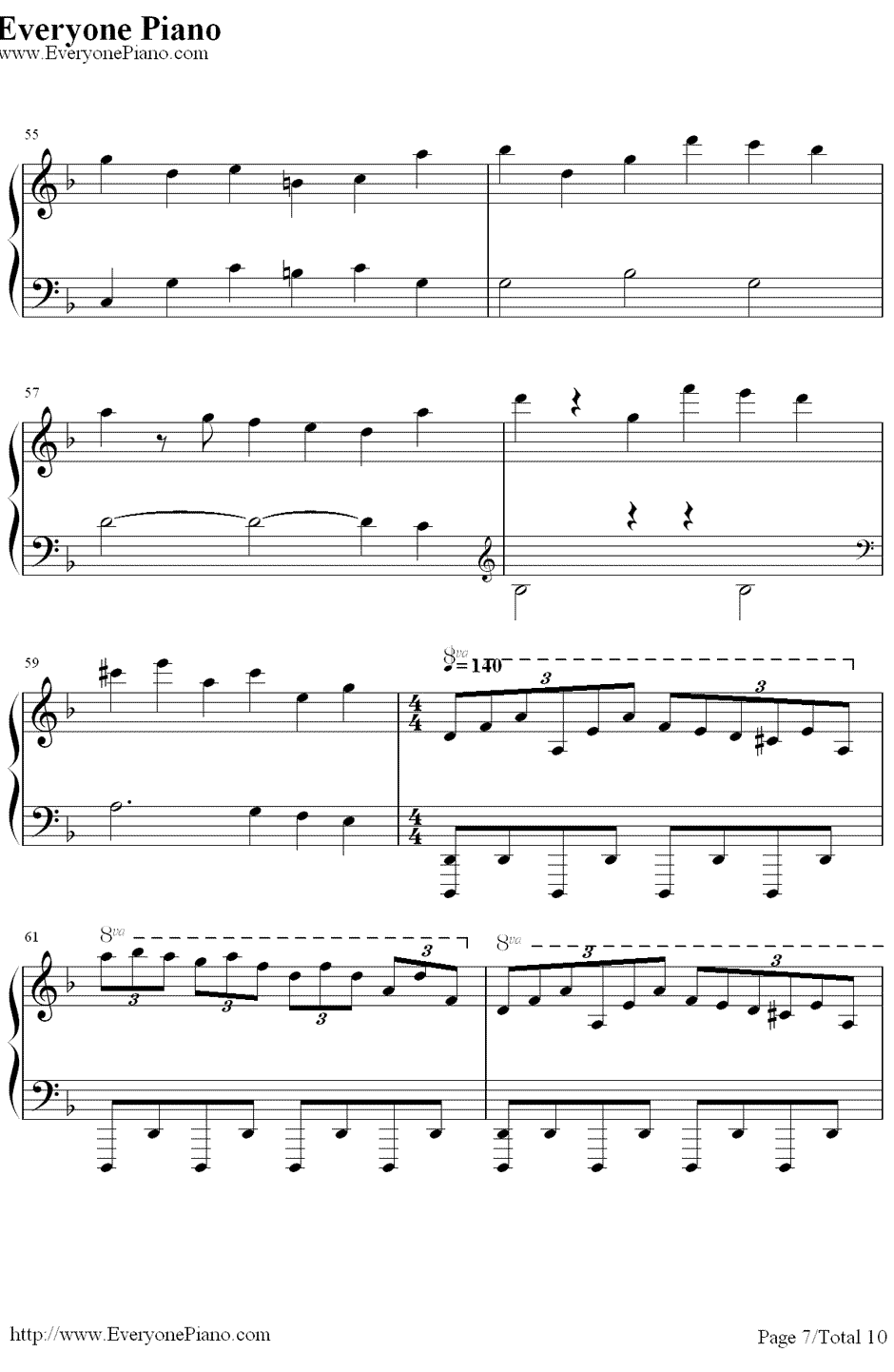亨德尔的萨拉班德（Handel'sSarabande）钢琴谱-马克西姆MaksimMrvica7