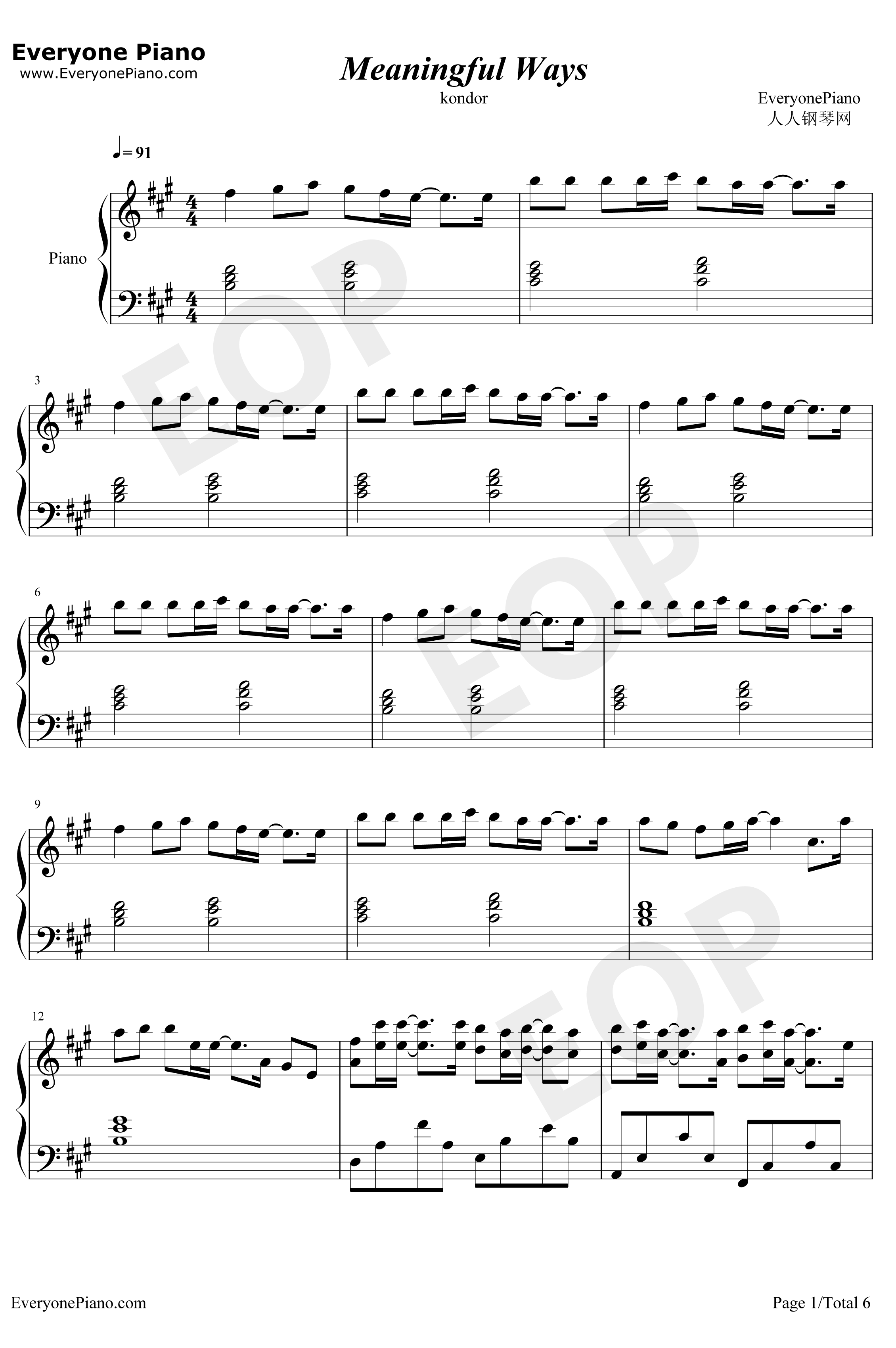 Take Me Hand钢琴谱-DAISHIDANCECécileCorbel-完美原声版1