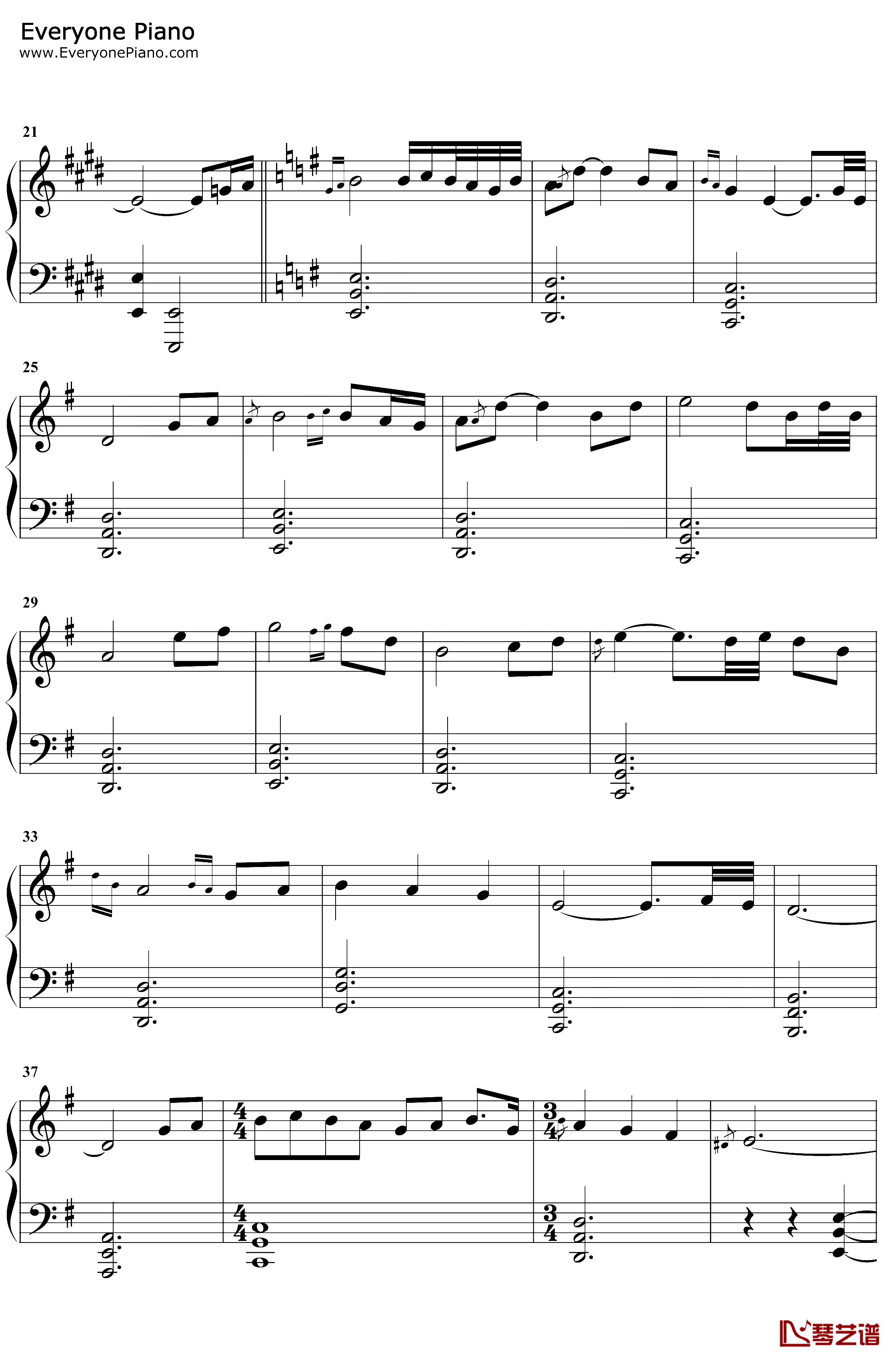 Hymn to the Sea钢琴谱-JamesHorner-大海的咏叹-泰坦尼克号插曲2