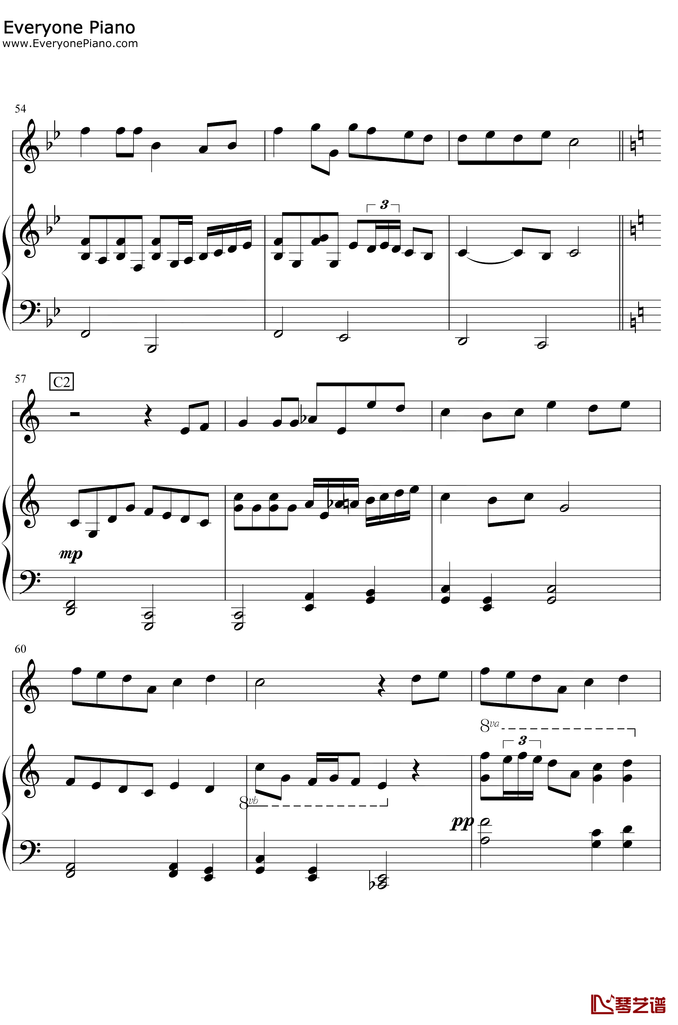 时光机钢琴谱-五月天-纯钢琴弹唱版7