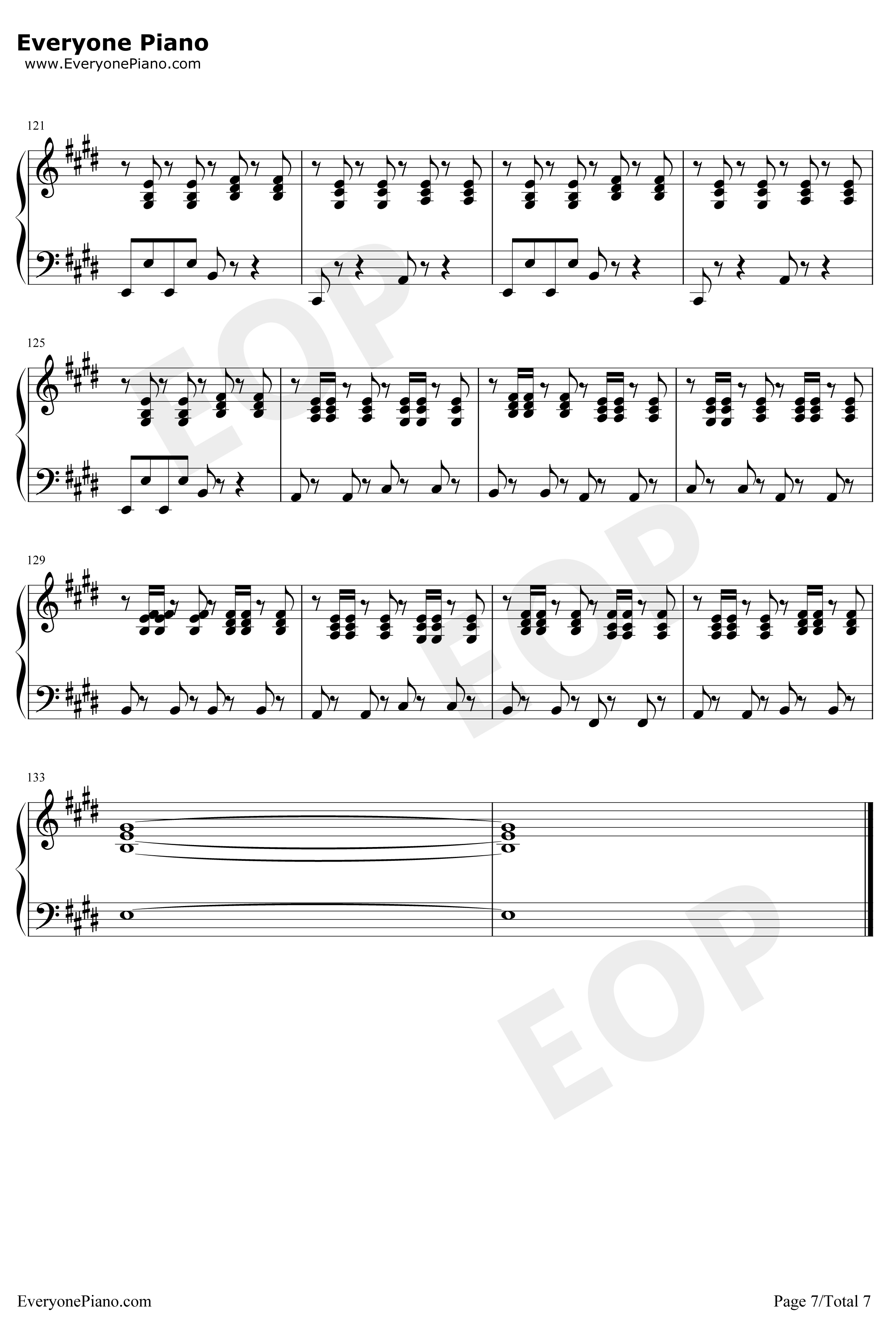 Monody钢琴谱-TheFatRatLauraBrehm-TheFatRat-抖音歌曲7