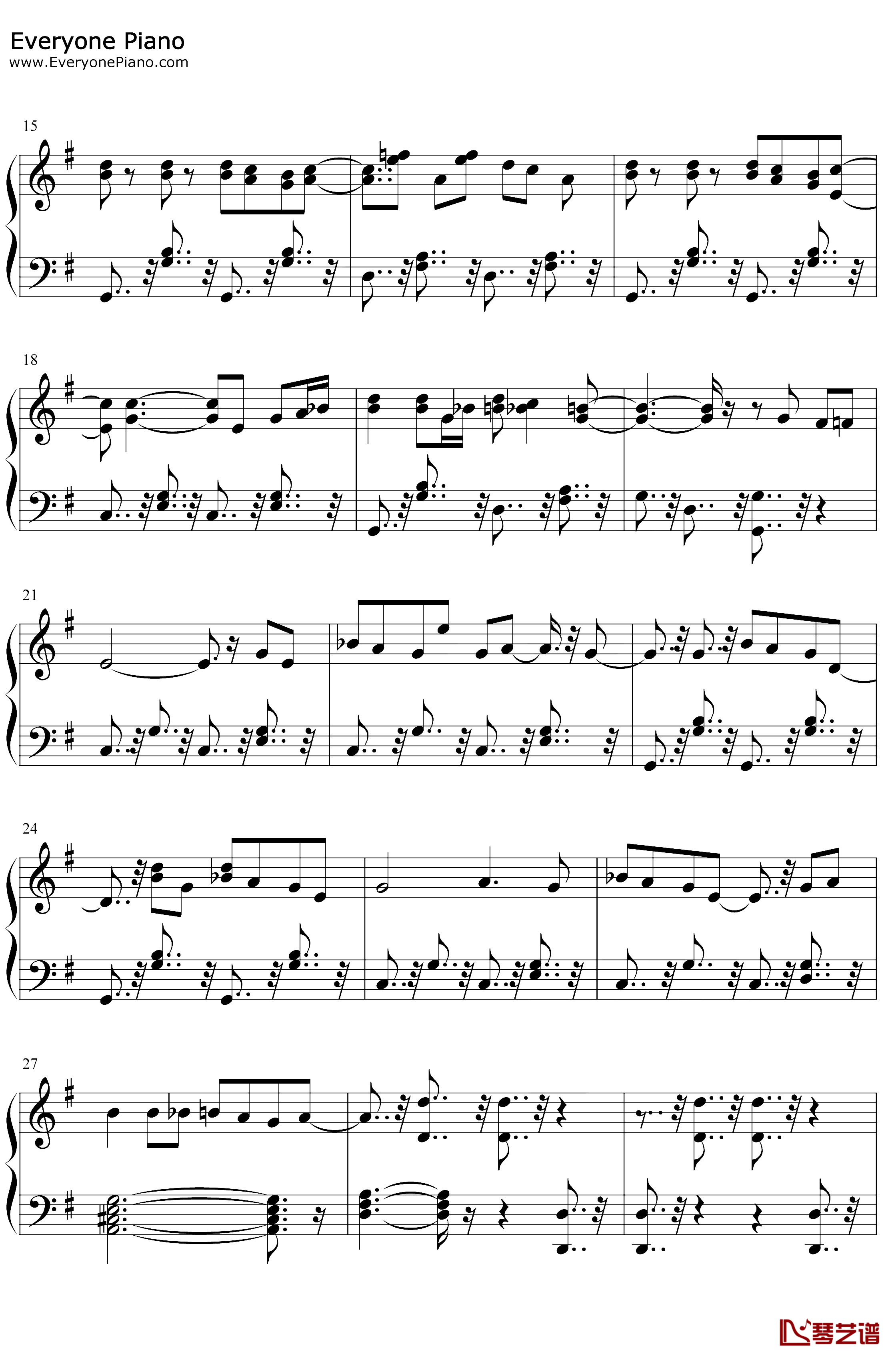猫之步态舞钢琴谱-戴维·赫勒韦尔-经典爵士钢琴曲2