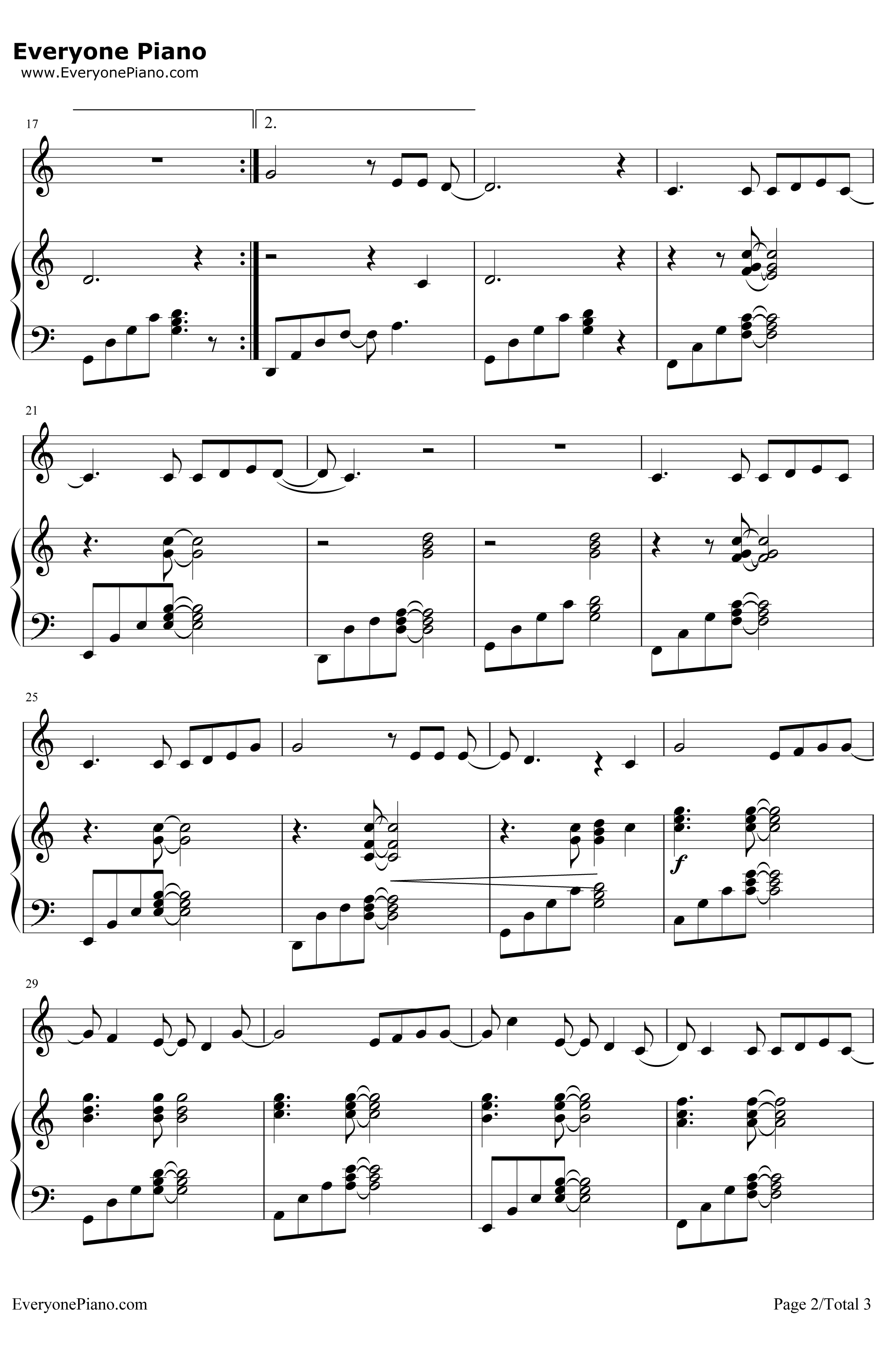 解脱 钢琴谱-周笔畅2