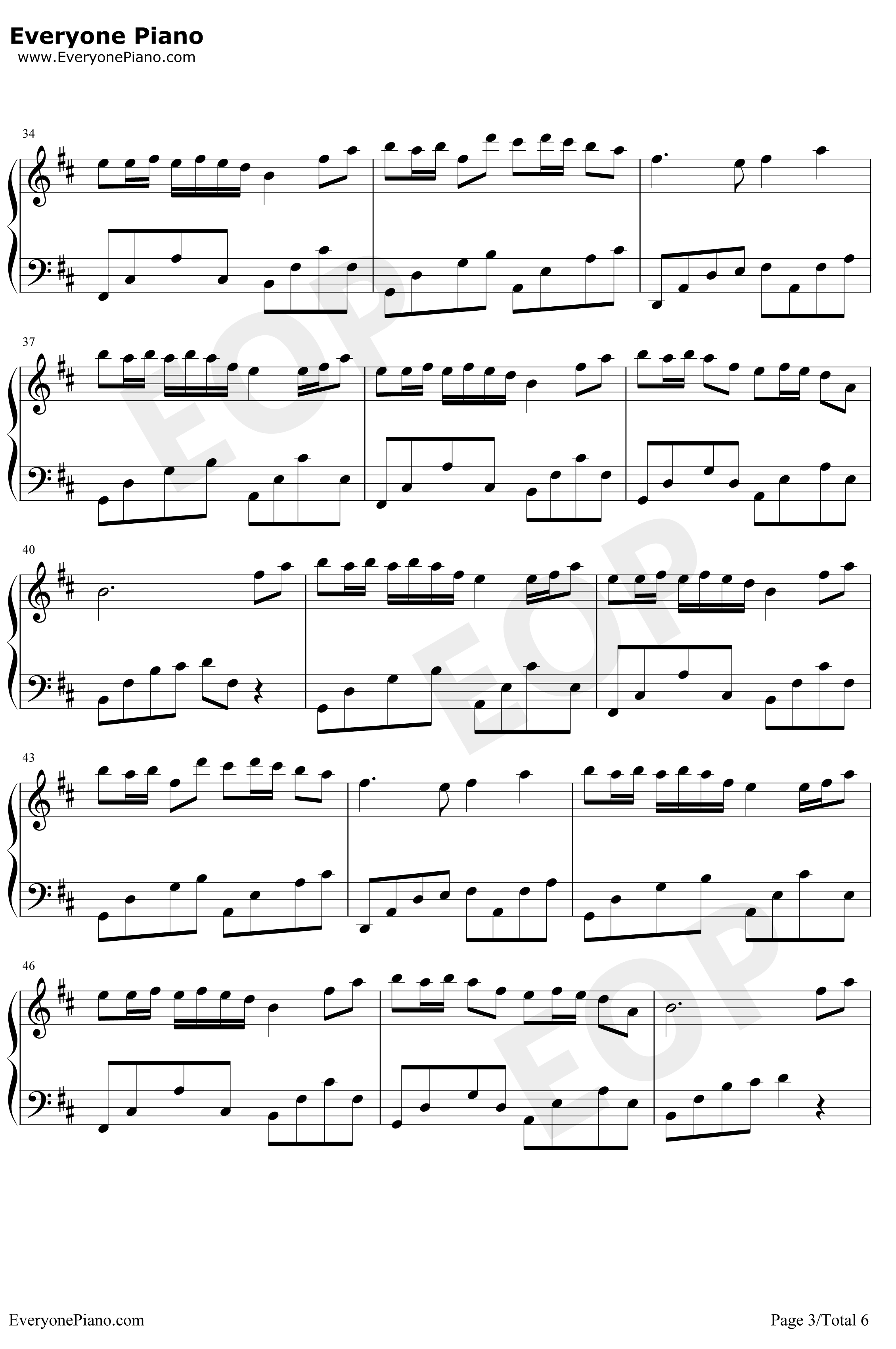 WindyHill钢琴谱-羽肿-很美的钢琴曲3