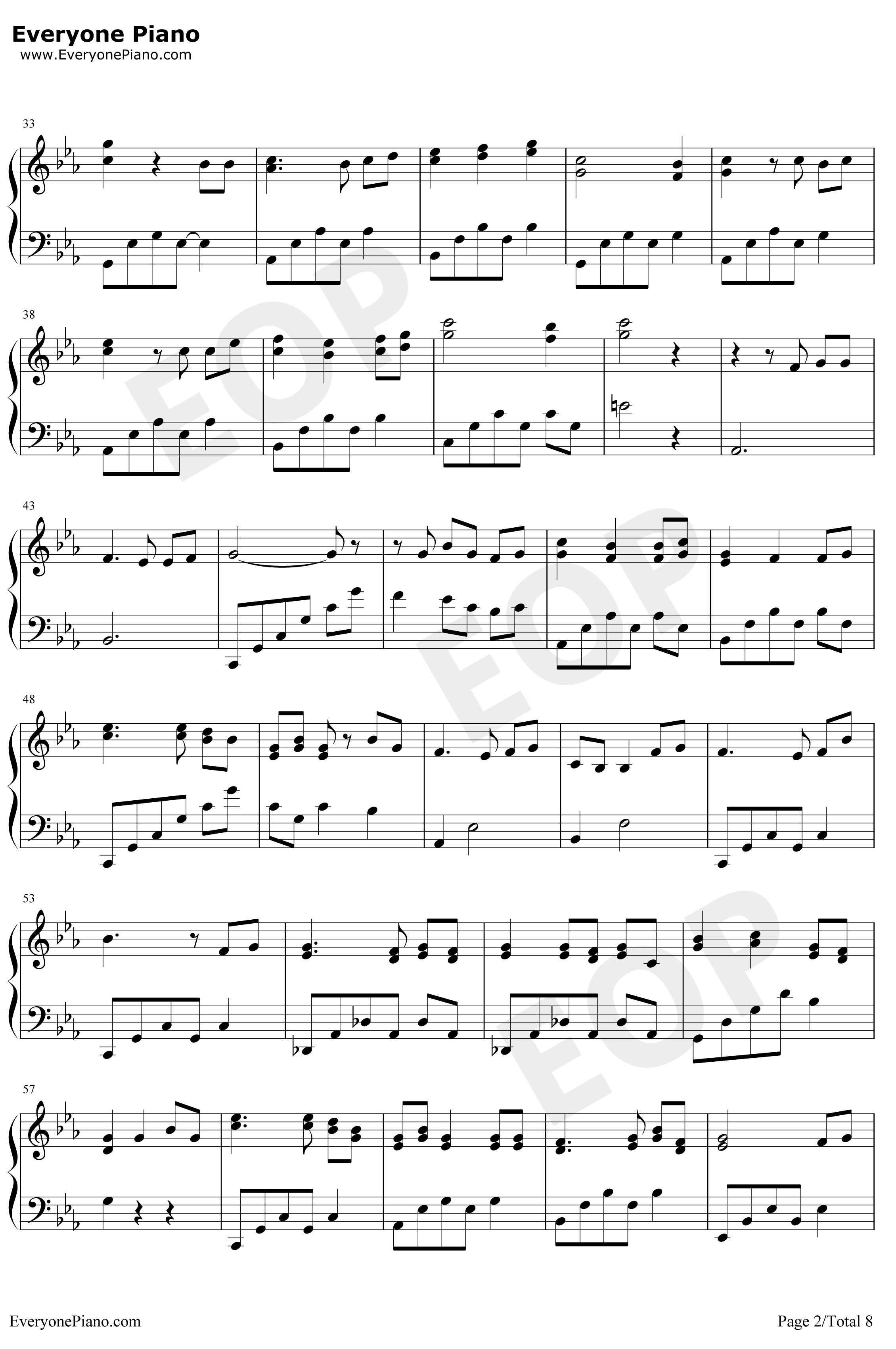 四季折の羽钢琴谱-鏡音リン鏡音レン2