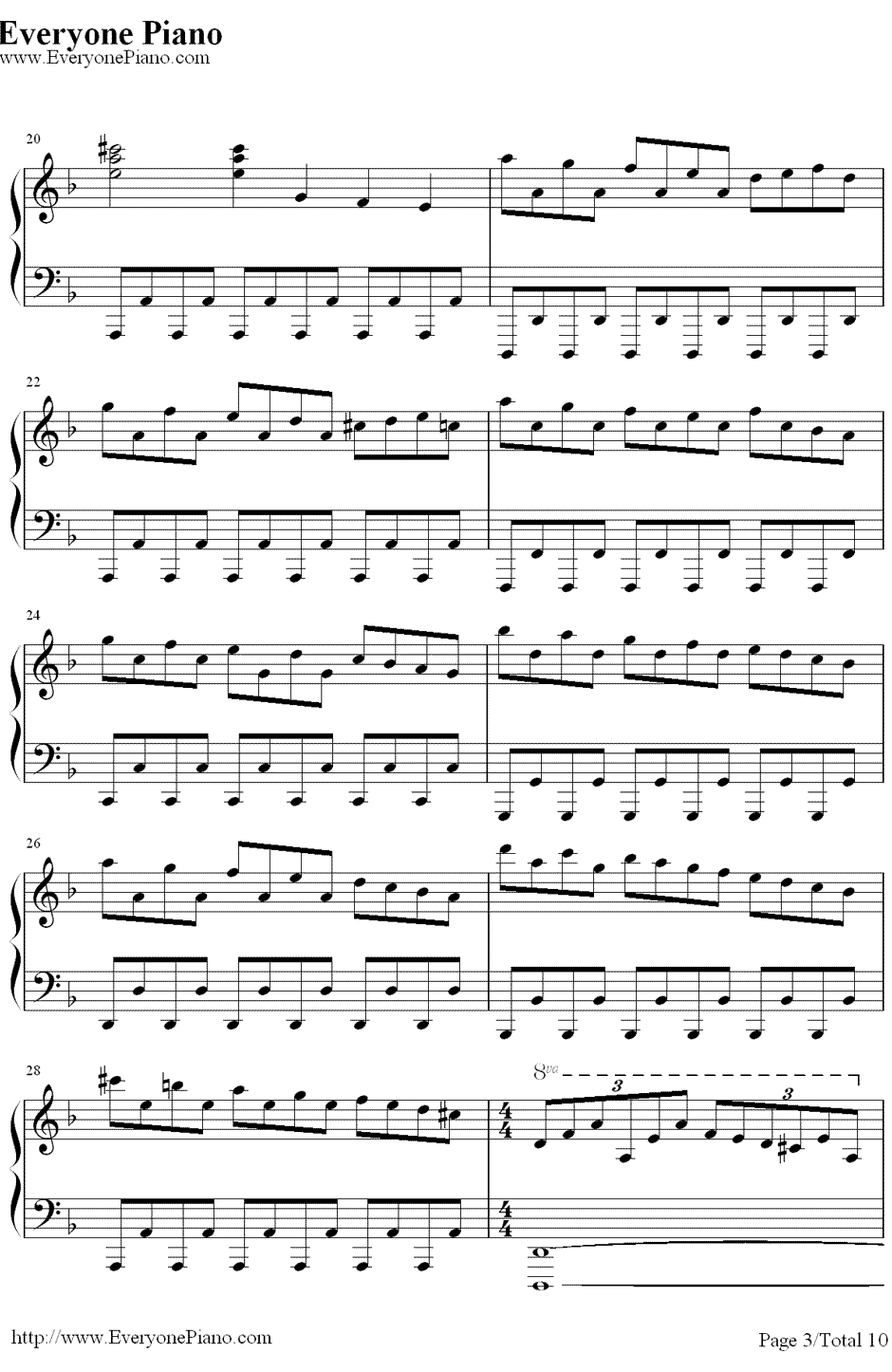 亨德尔的萨拉班德（Handel'sSarabande）钢琴谱-马克西姆MaksimMrvica3