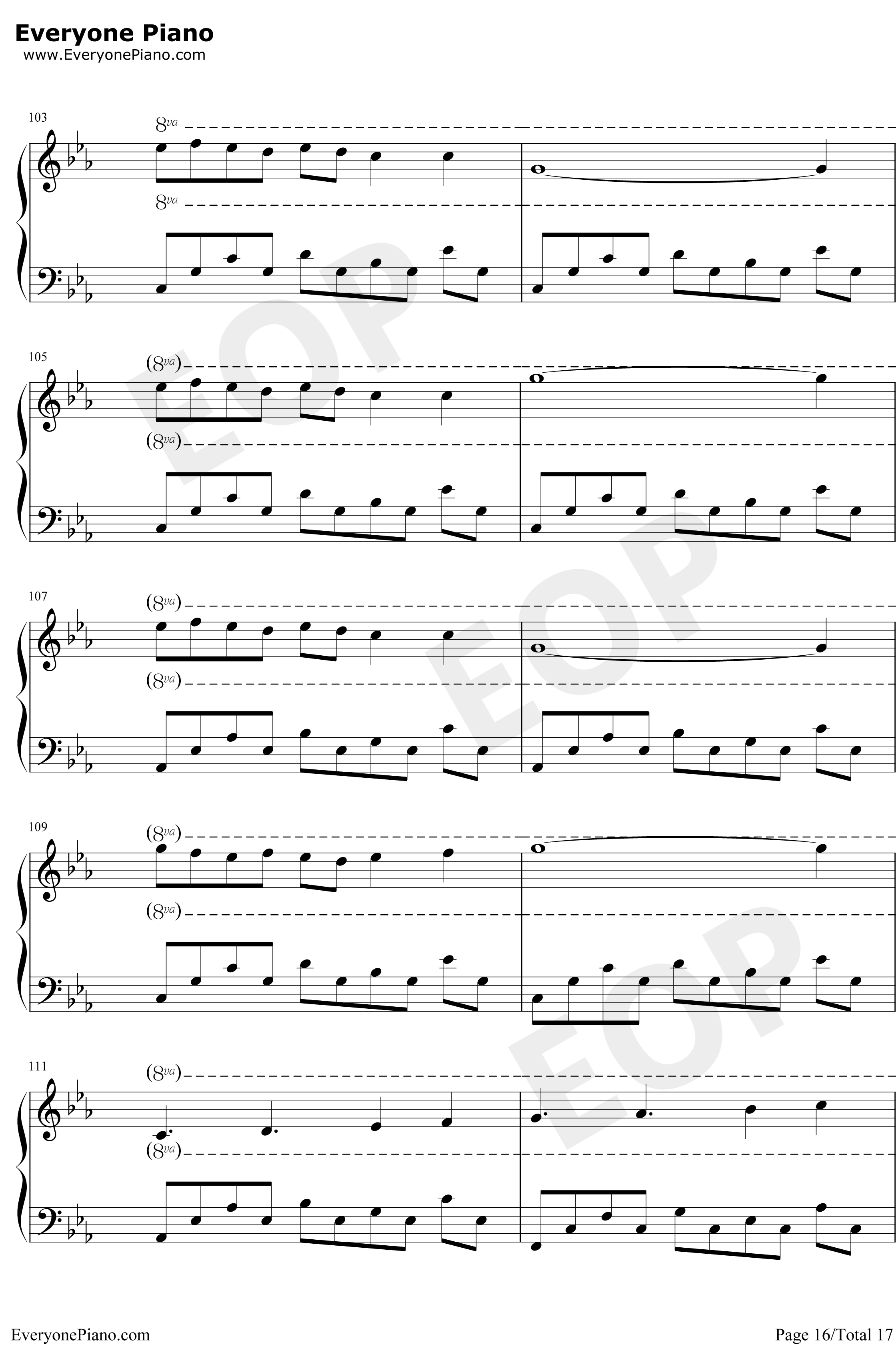 Wind钢琴谱-BrianCrain16