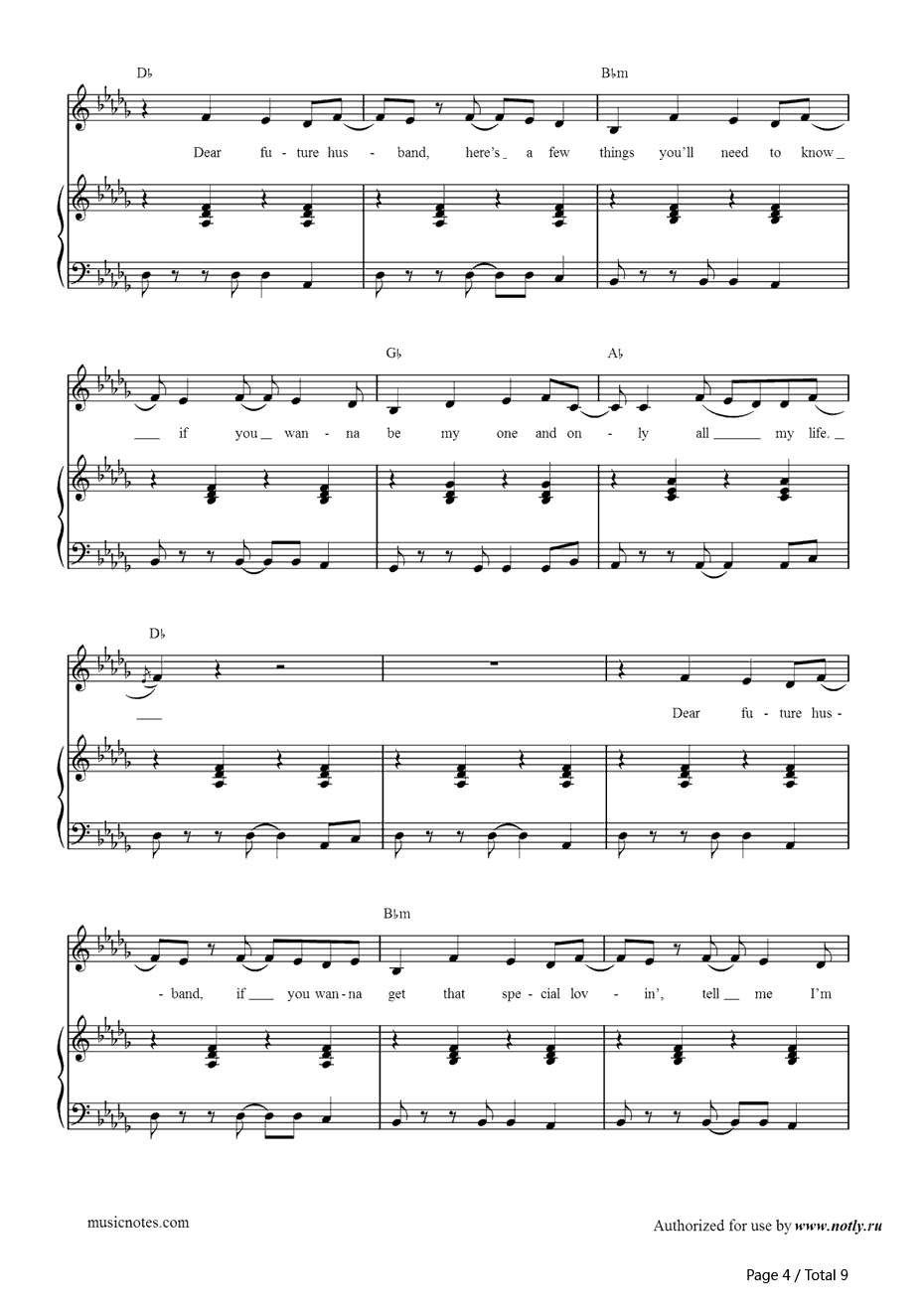 DearFutureHusband钢琴谱-MeghanTrainor4