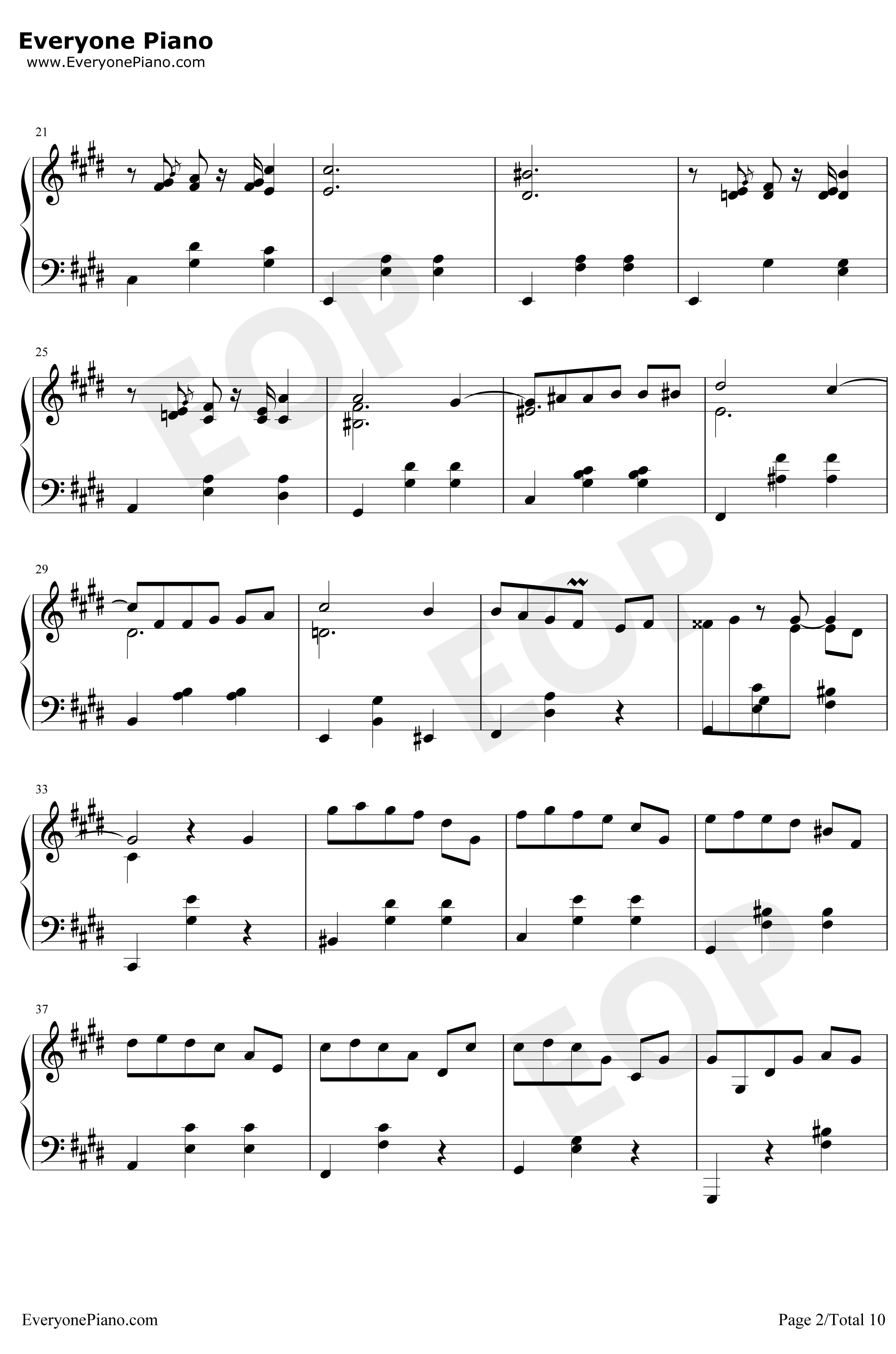 升C小调圆舞曲钢琴谱-肖邦2