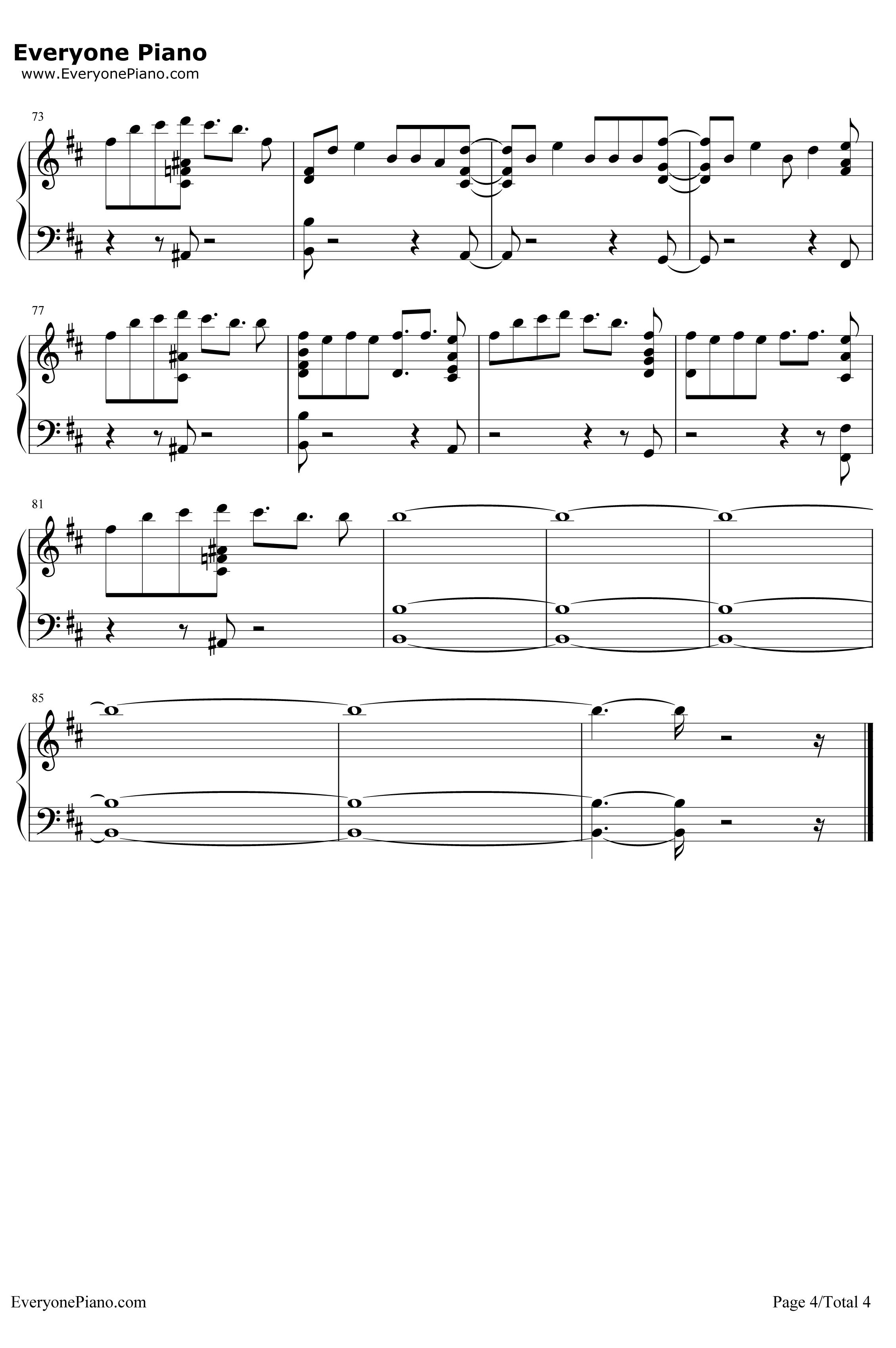 Done For Me钢琴谱-Charlie Puth / Kehlani4
