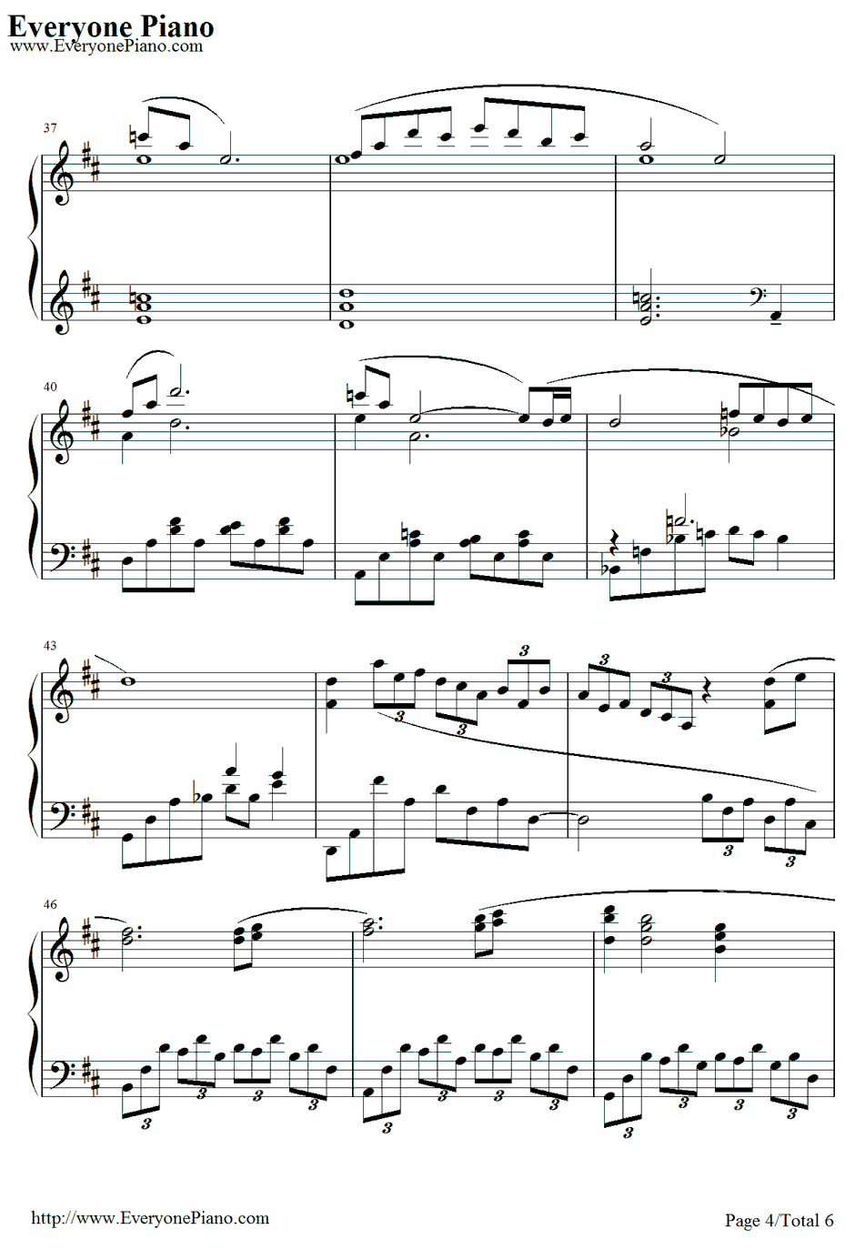 エアリスのテーマ钢琴谱-植松伸夫-最终幻想Ⅶ:圣子降临BGM4