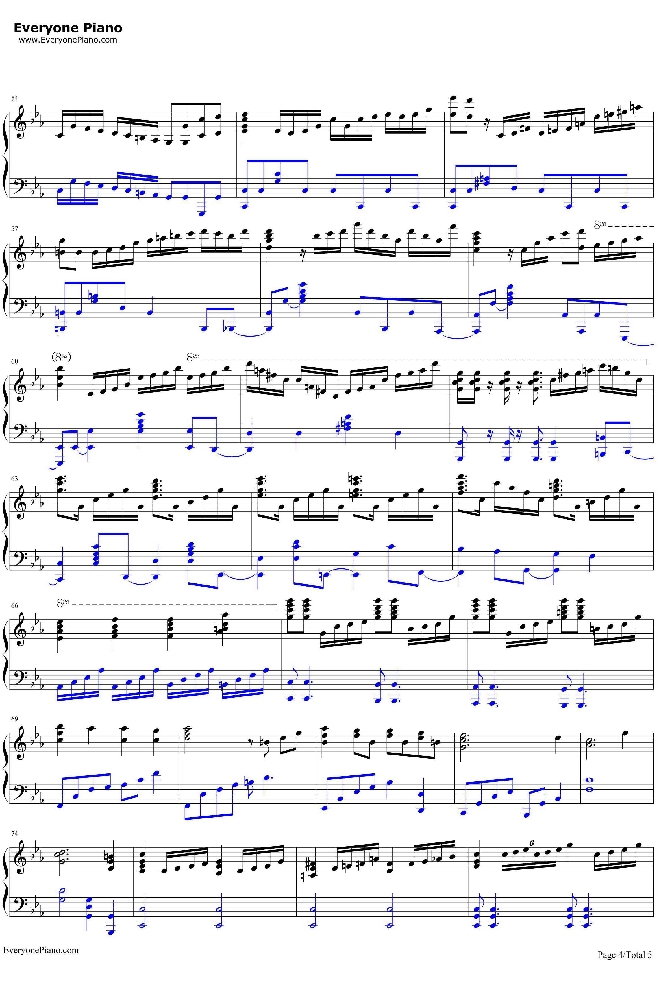 ピアノ协奏曲第1番“蝎火”钢琴谱-wac4