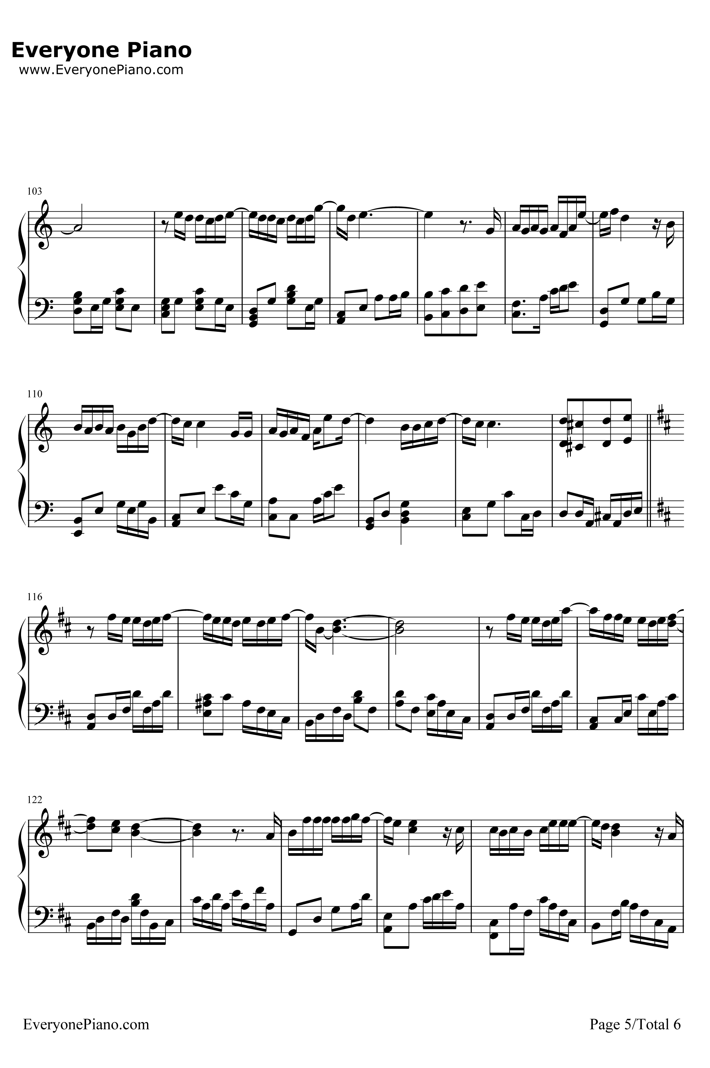 绅士钢琴谱-薛之谦-完整版5