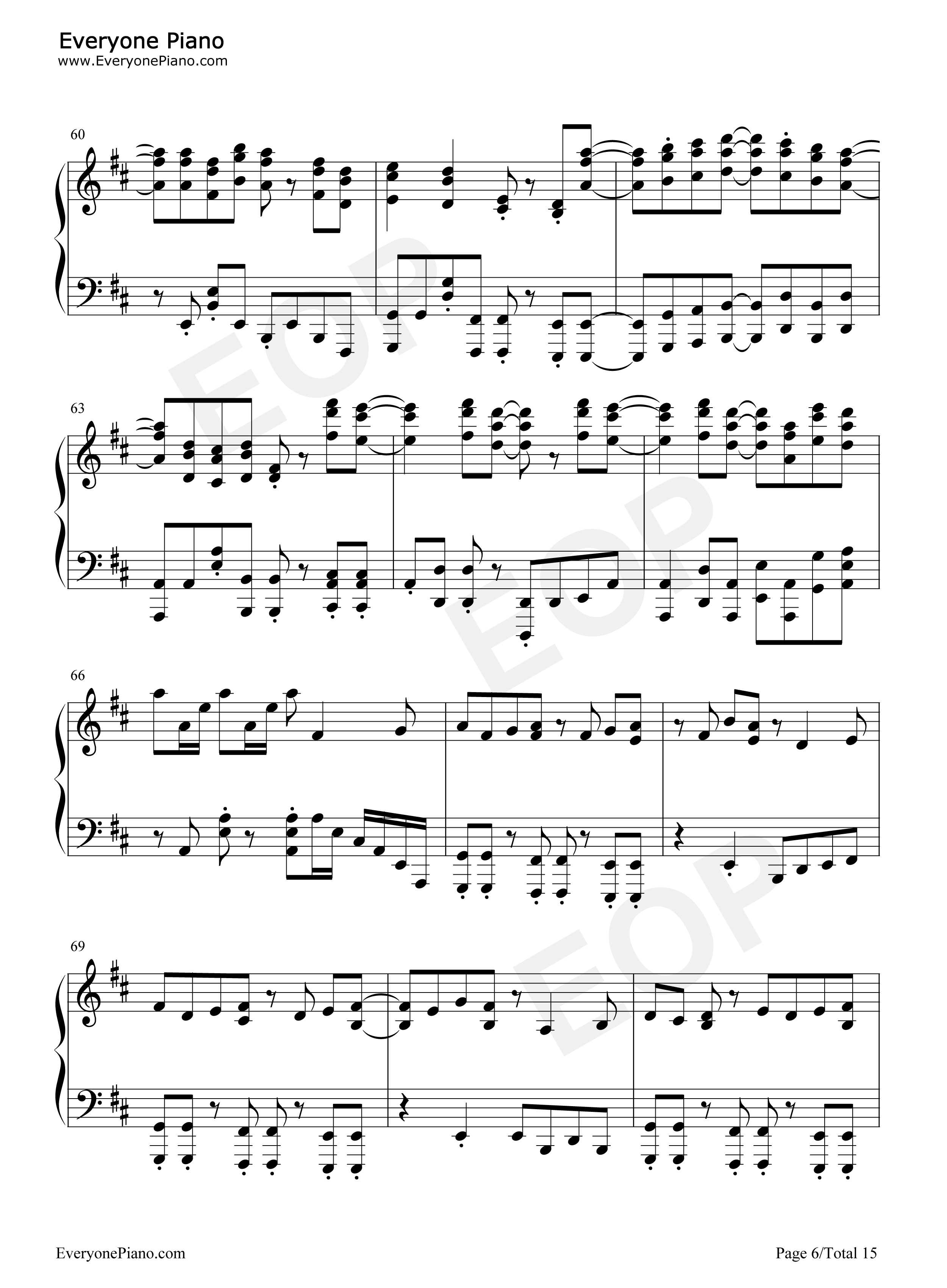 SOUVENIR钢琴谱-BUMP OF CHICKEN6