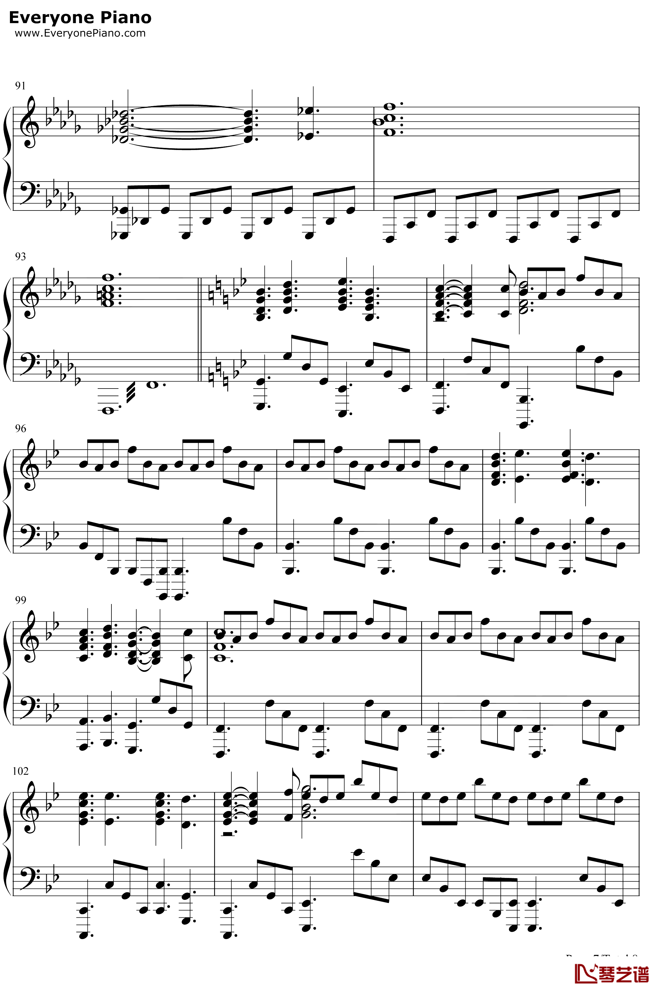 Sogno di Volare钢琴谱-ChristopherTin-文明6主题曲7