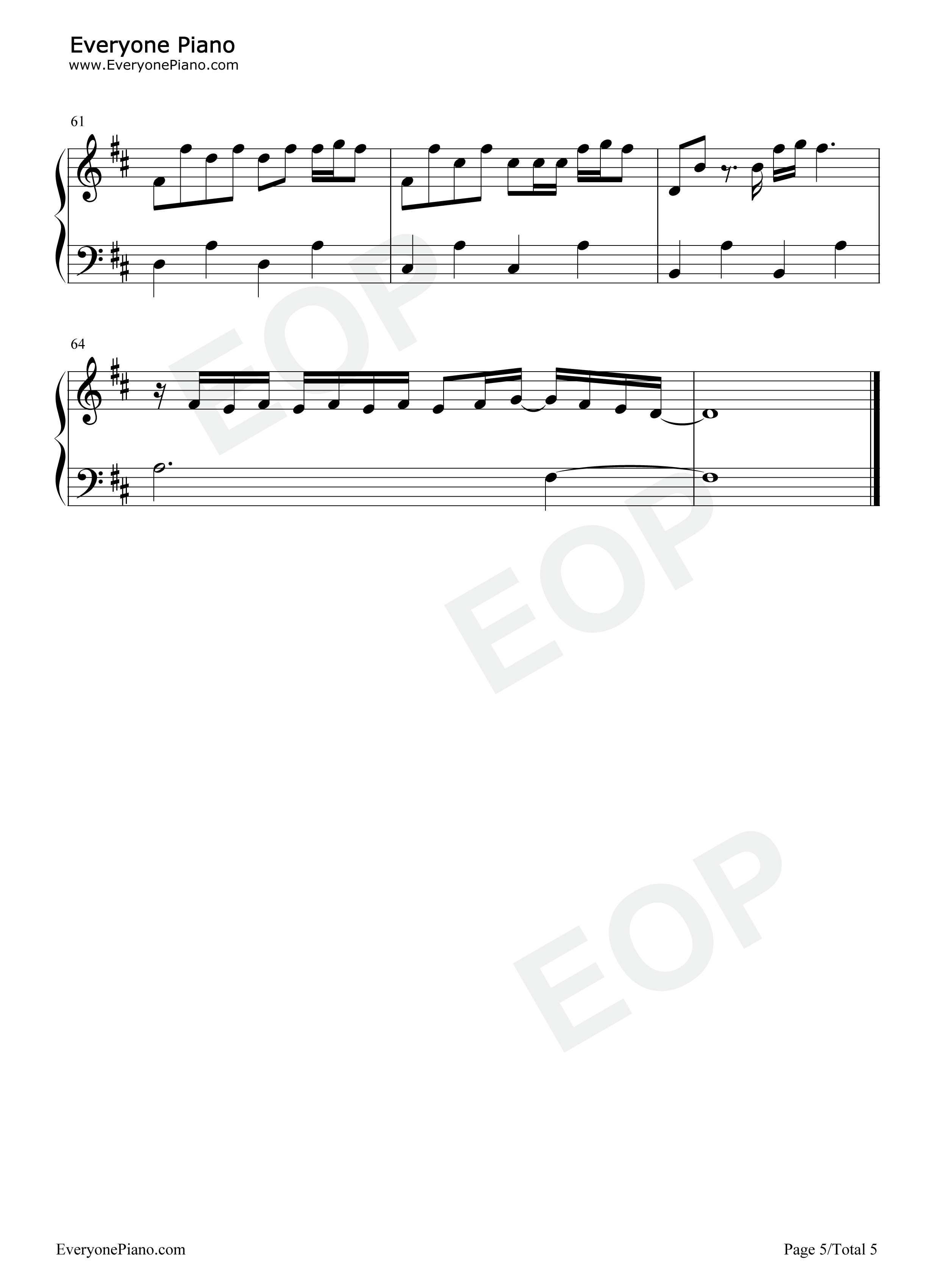 The Loneliest钢琴谱-Måneskin5