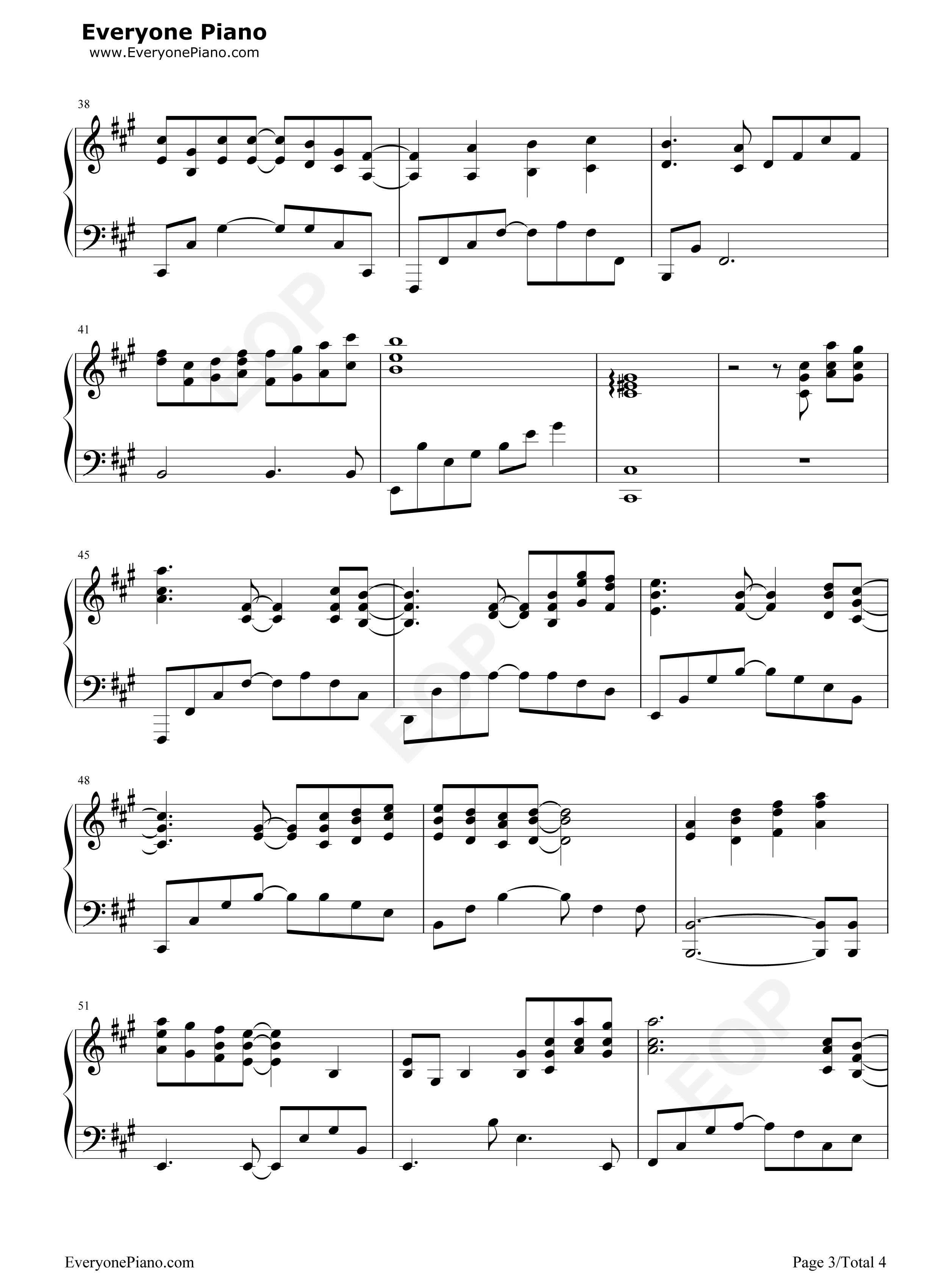 一阵の风钢琴谱-eufonius3