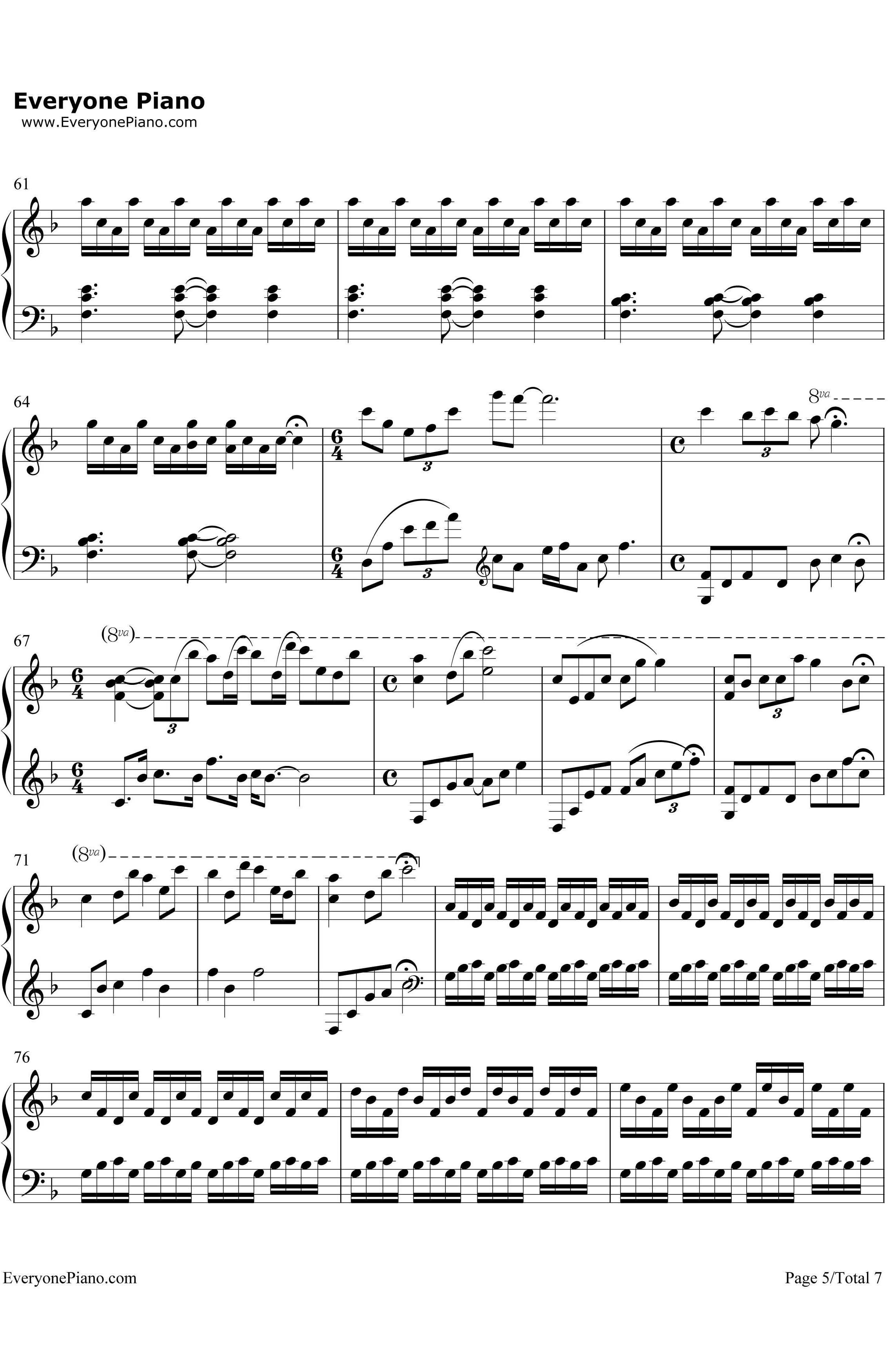The Sunbeams... TheyScatter钢琴谱-Yiruma5