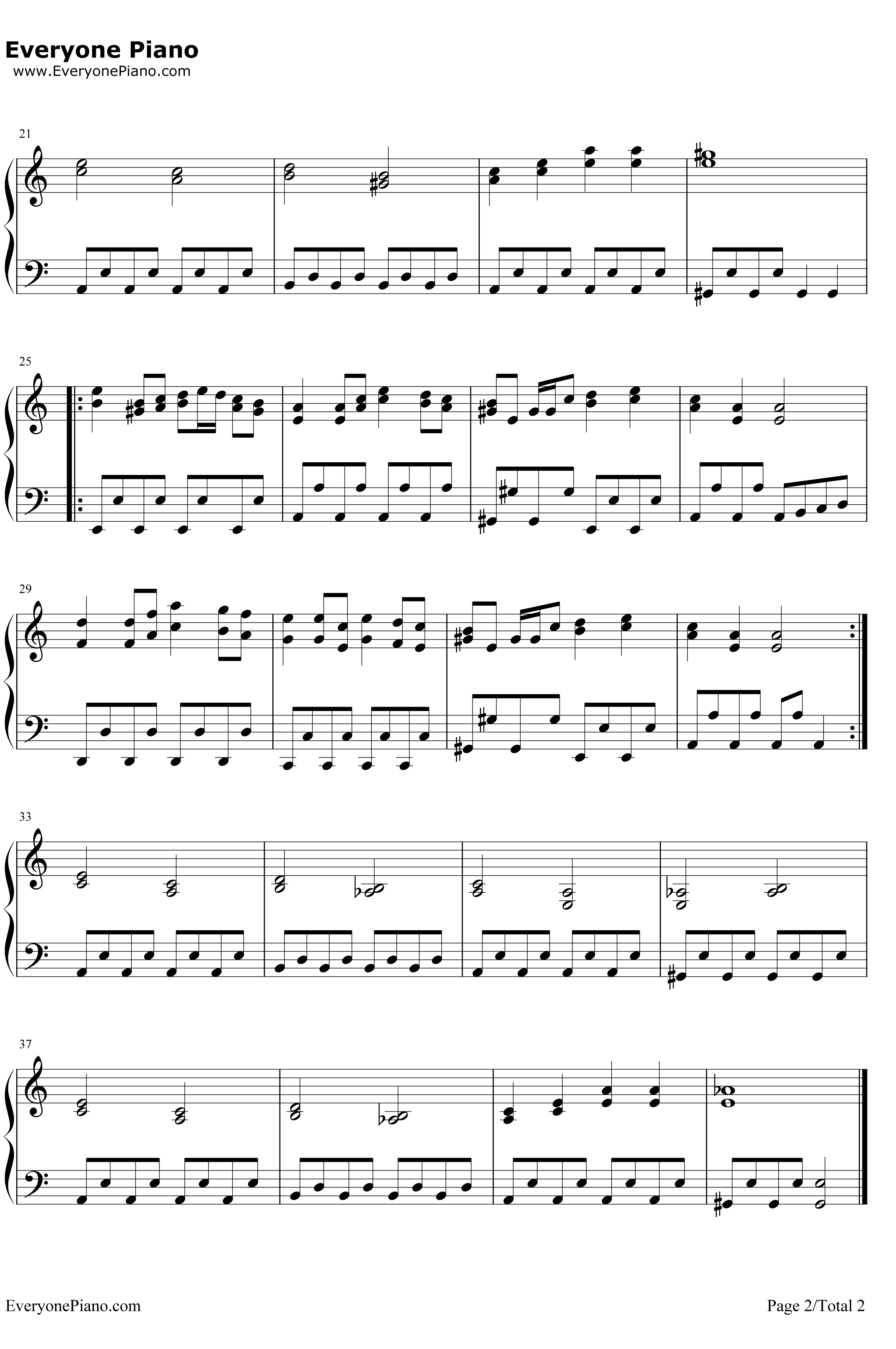 Korobeiniki钢琴谱-NikolayNekrasov-货郎-俄罗斯方块BGM2