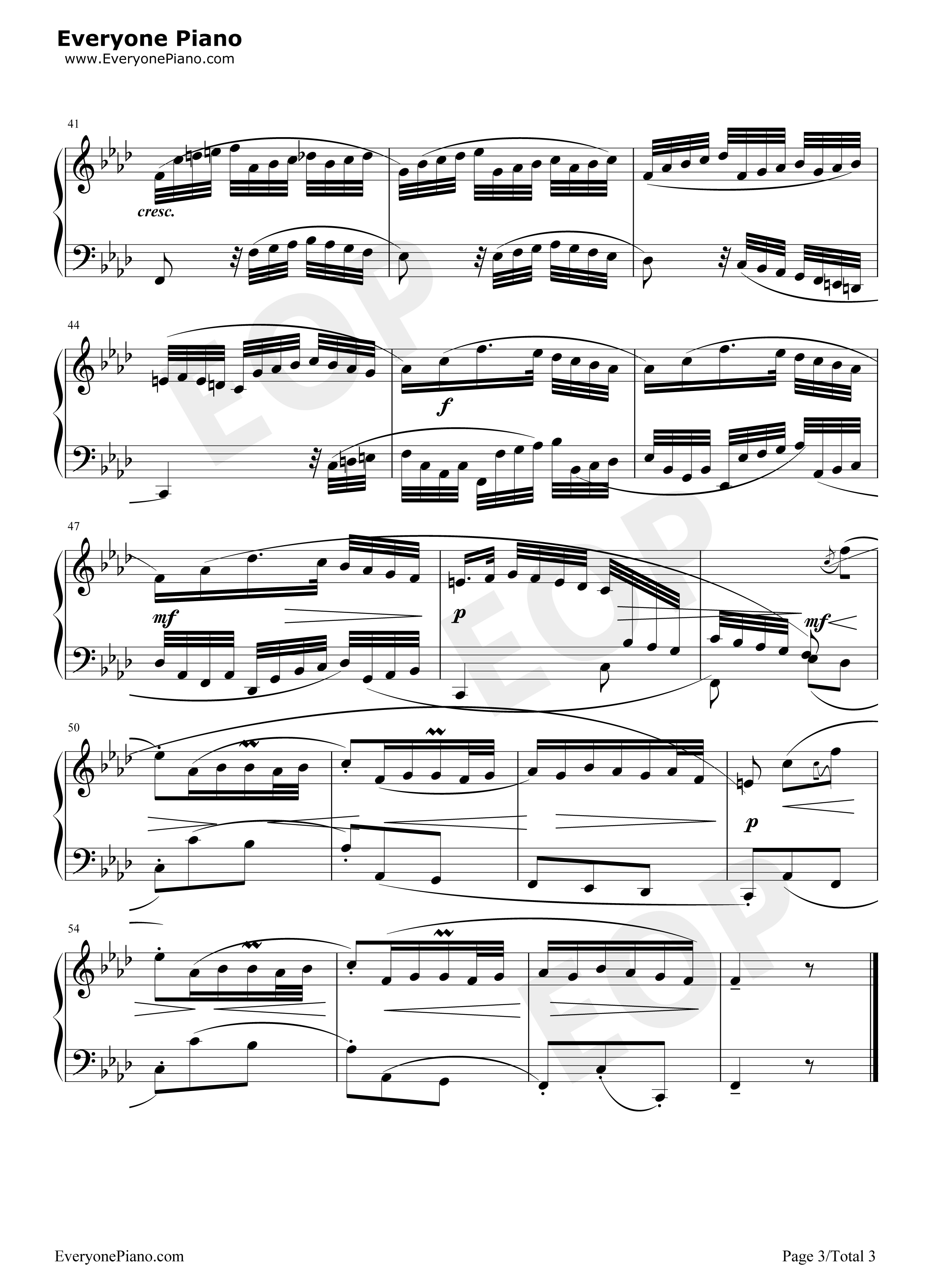 序曲 28钢琴谱-巴赫3