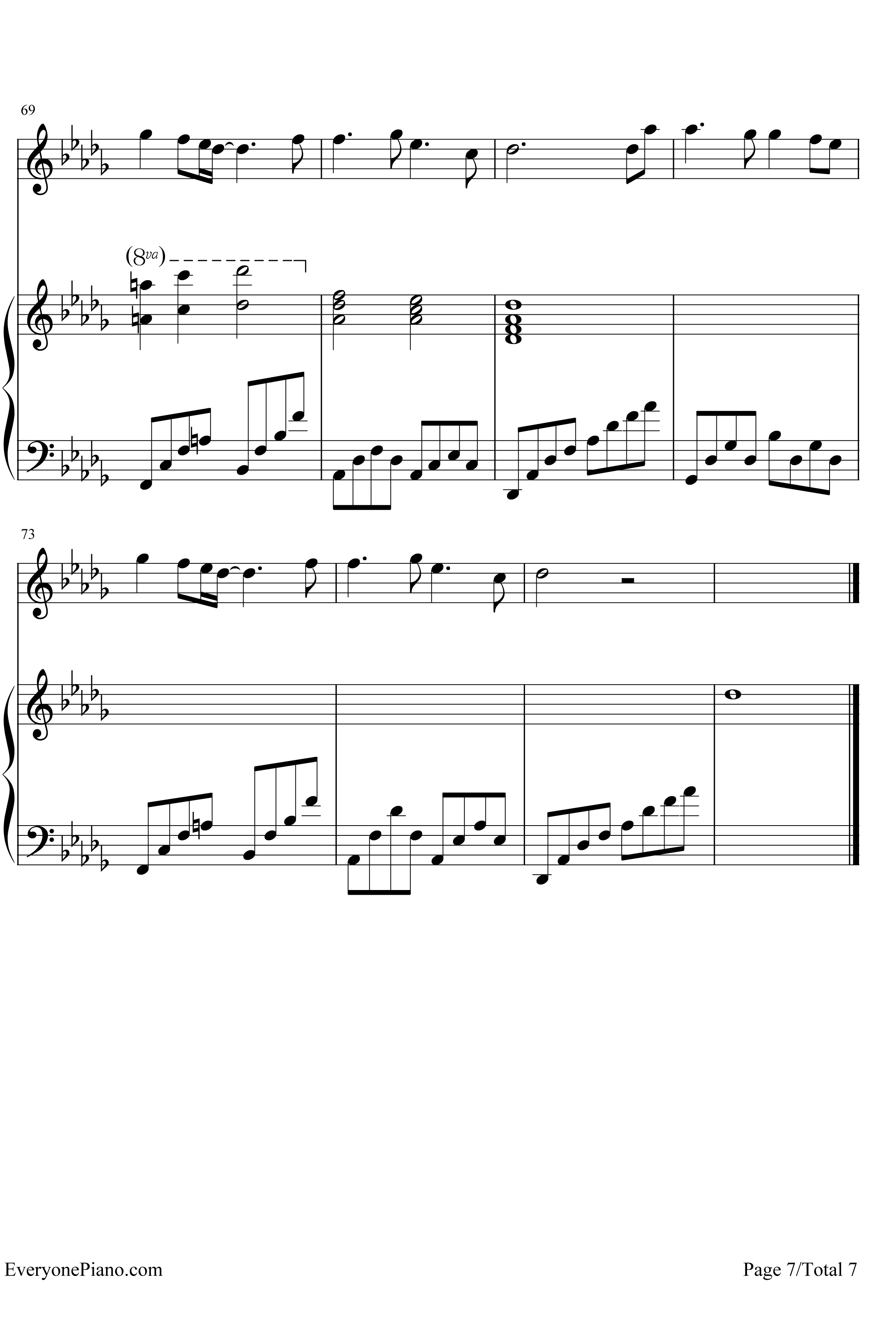 轨迹钢琴谱-周杰伦7