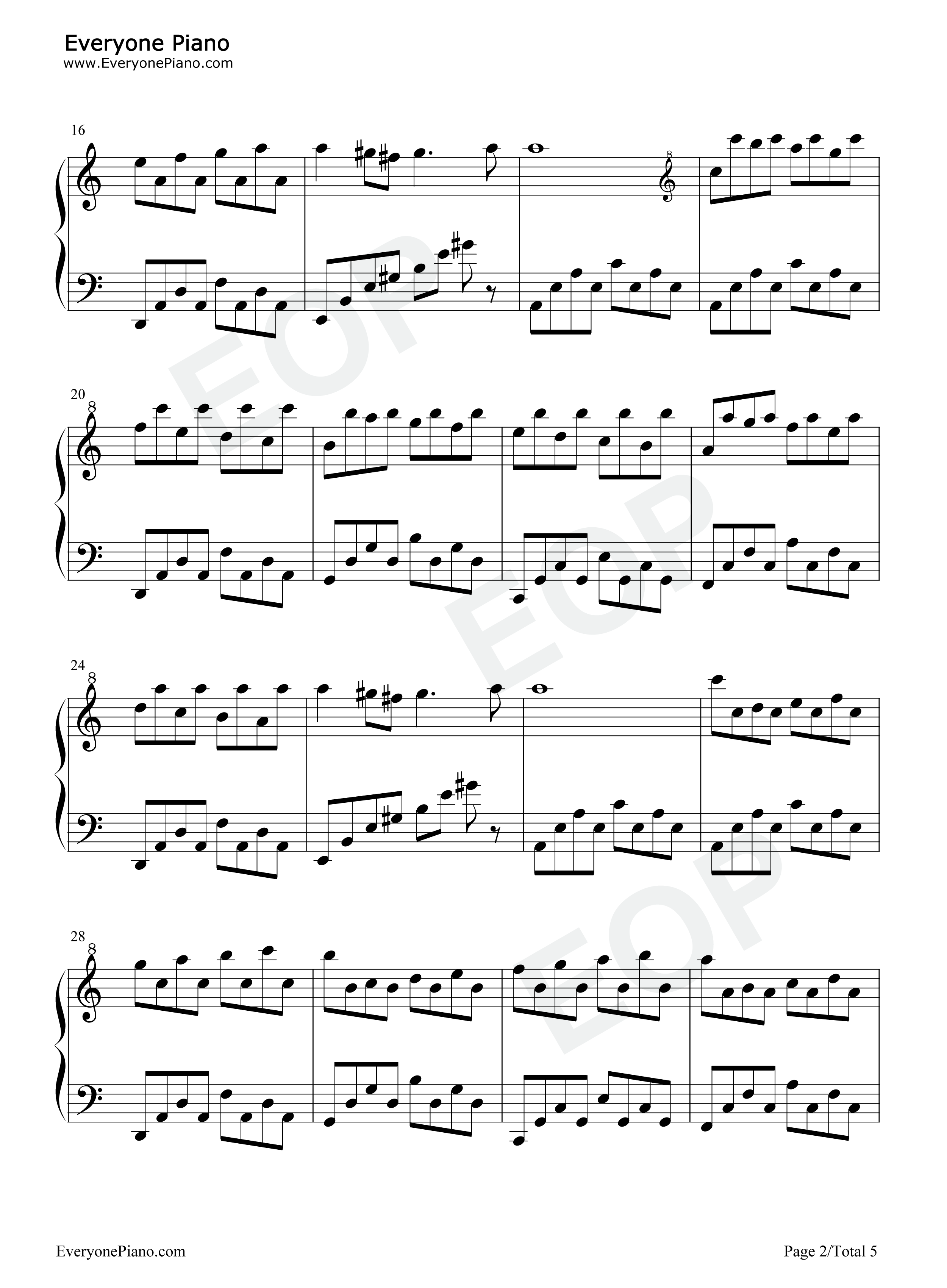 Passacaglia钢琴谱-George Frideric Handel2