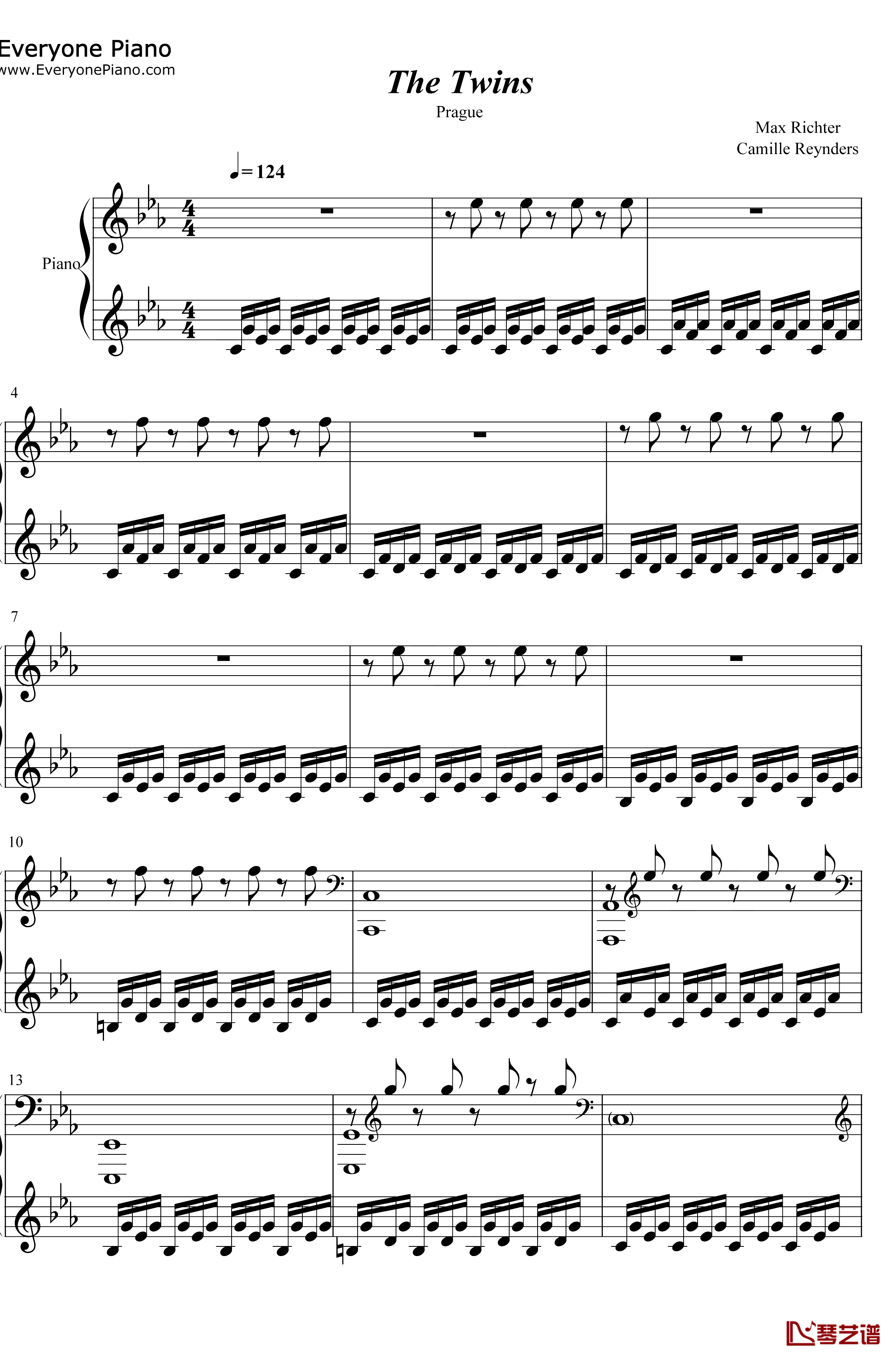 The Twins钢琴谱-MaxRichter1