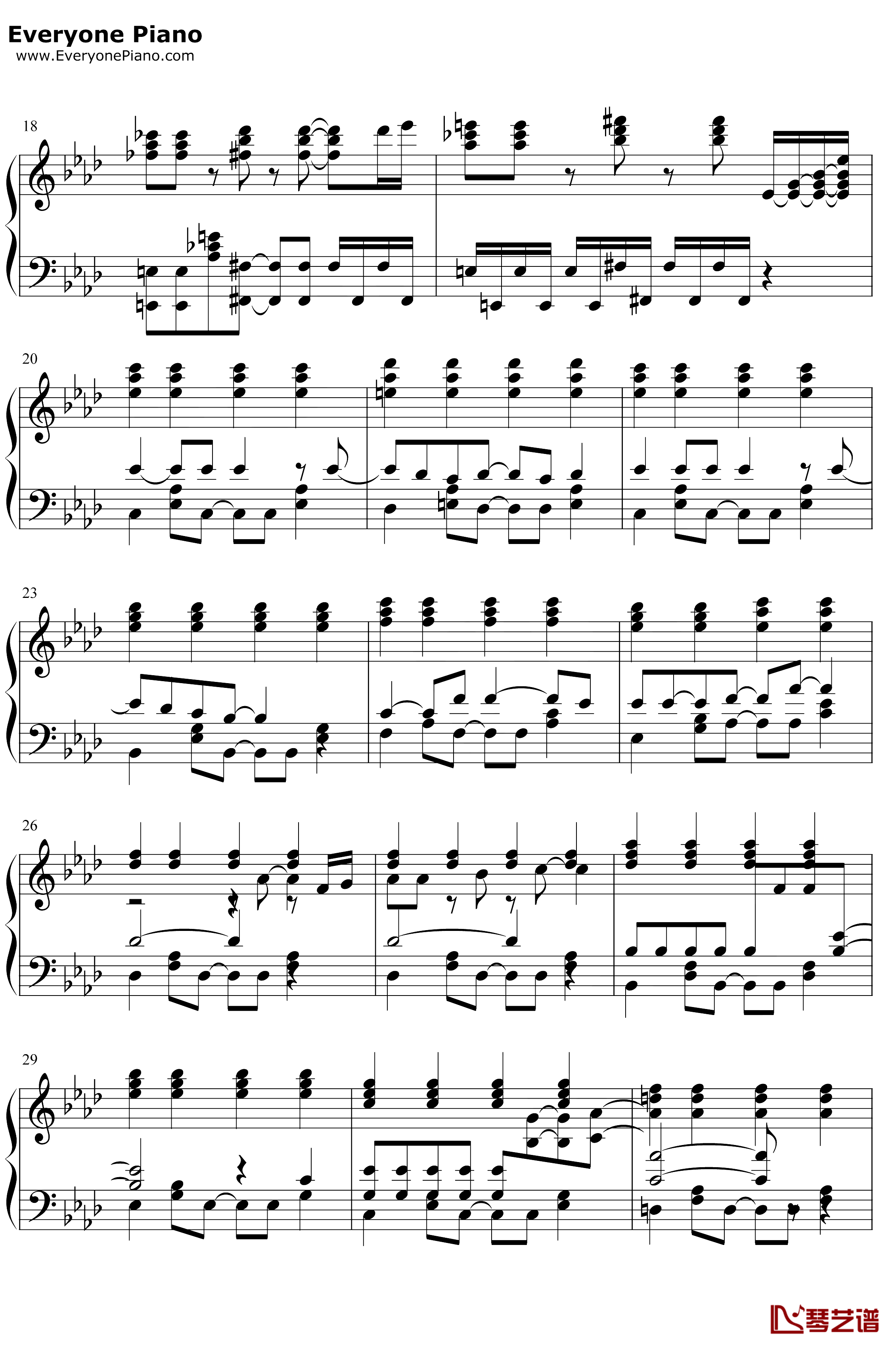 Letsgoライフリング４钢琴谱-Rifling4-美妙射击部OP2