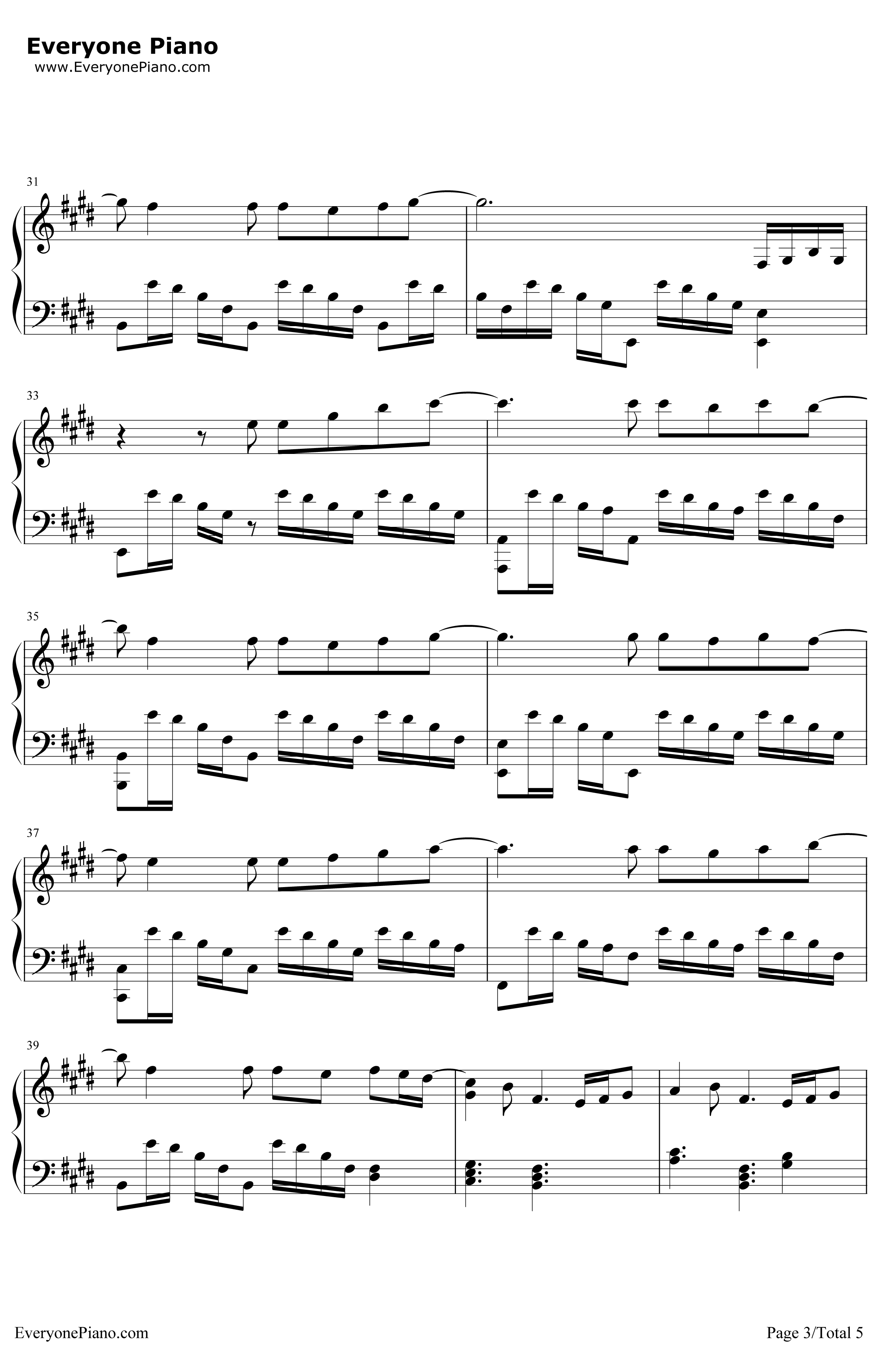 泡沫钢琴谱-邓紫棋3